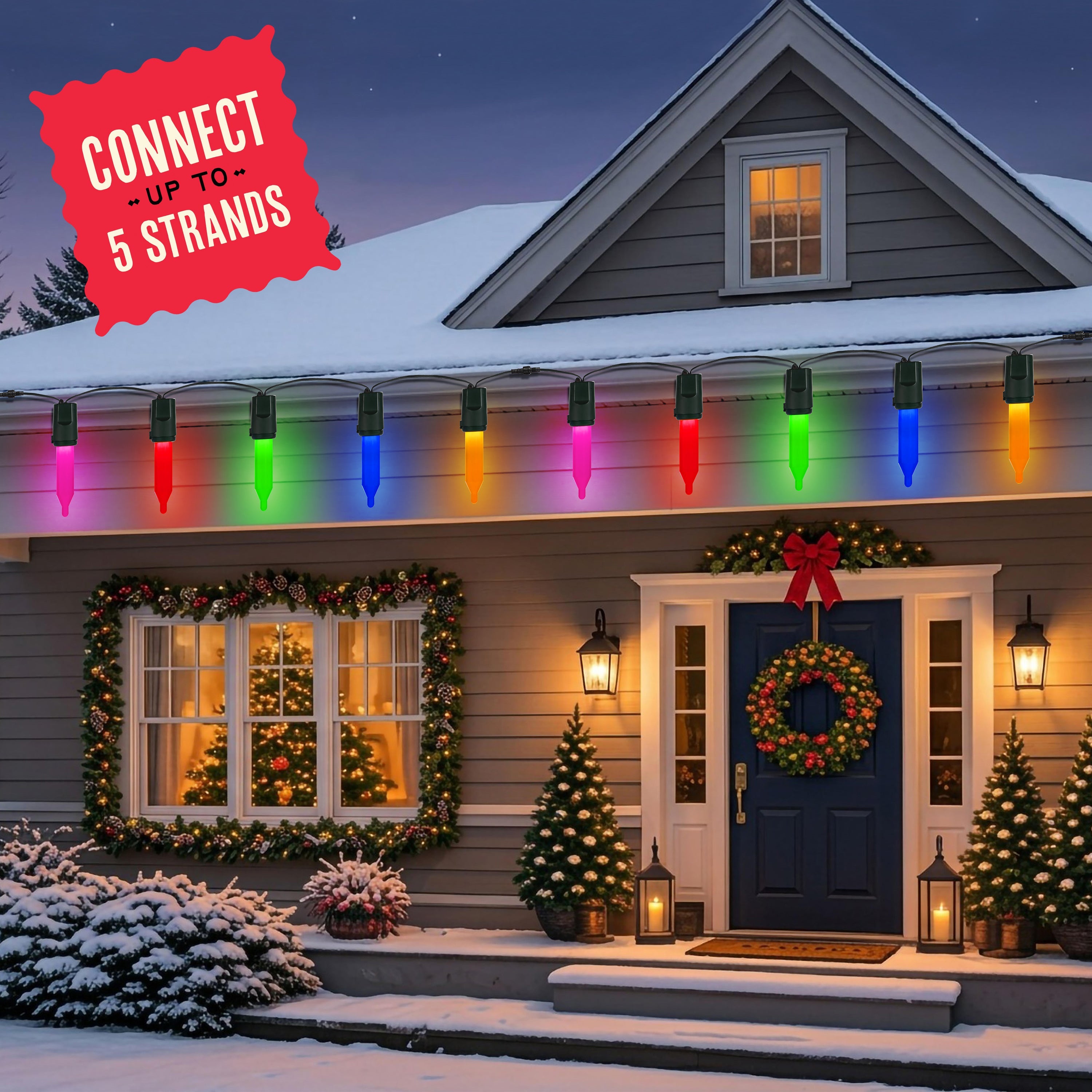 10 ft. Oversized Jumbo Multi-Color Light Strand - Mr. Christmas