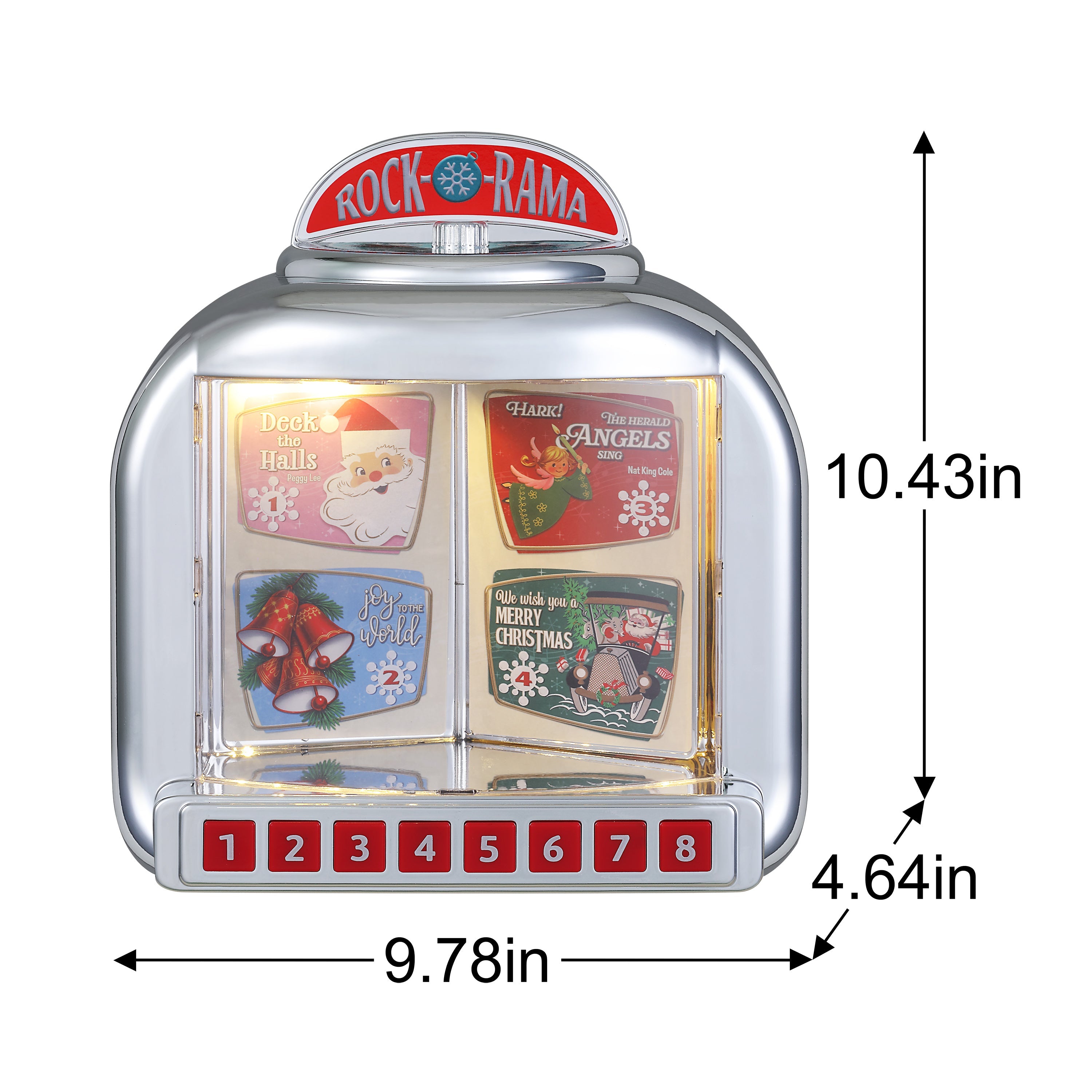 10 in. Christmas Diner Jukebox - Mr. Christmas