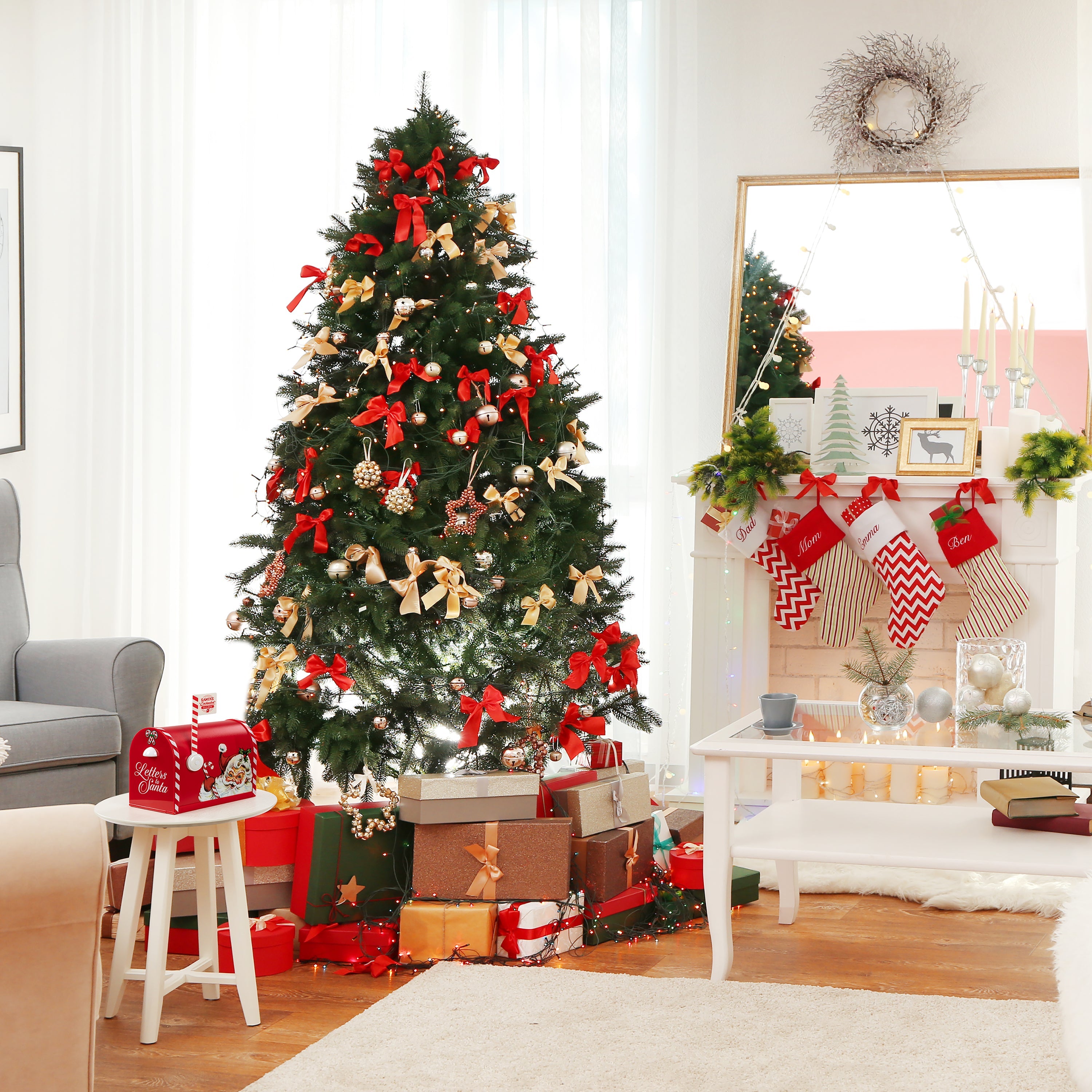 10 in. Santa's Enchanted Mailbox - Mr. Christmas