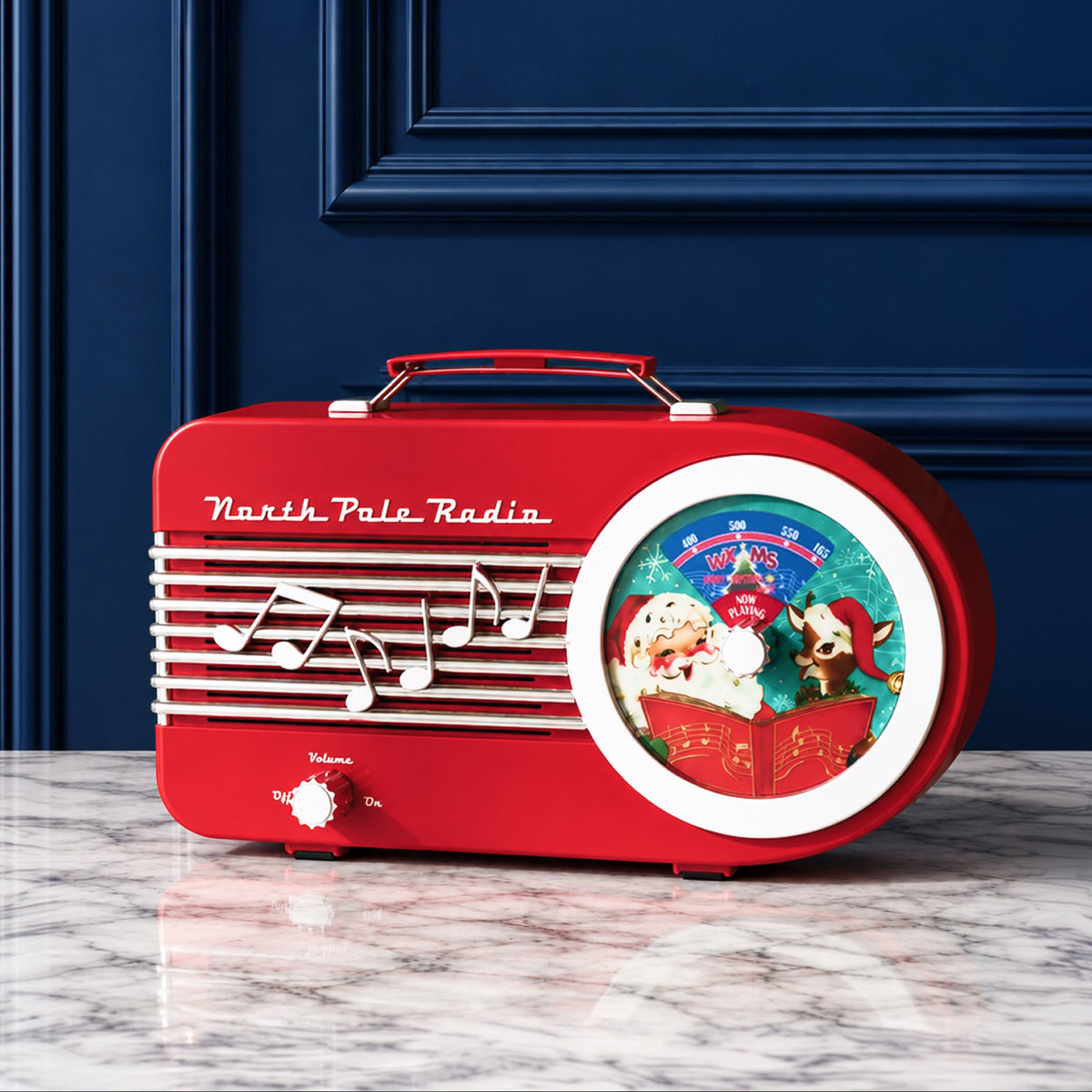 10.5 in. North Pole Radio - Red - Mr. Christmas