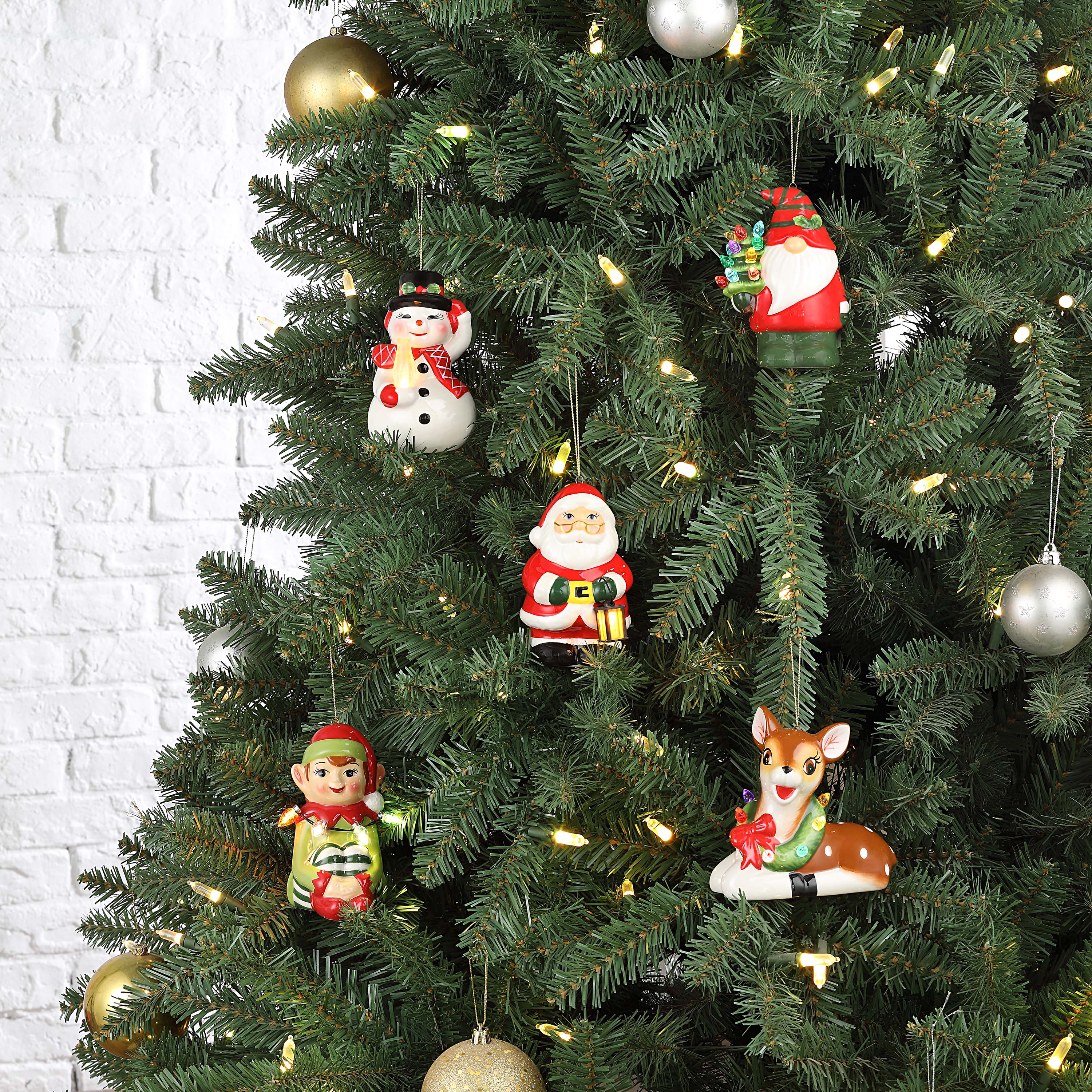 Nostalgic Ceramic Ornament - Snowman