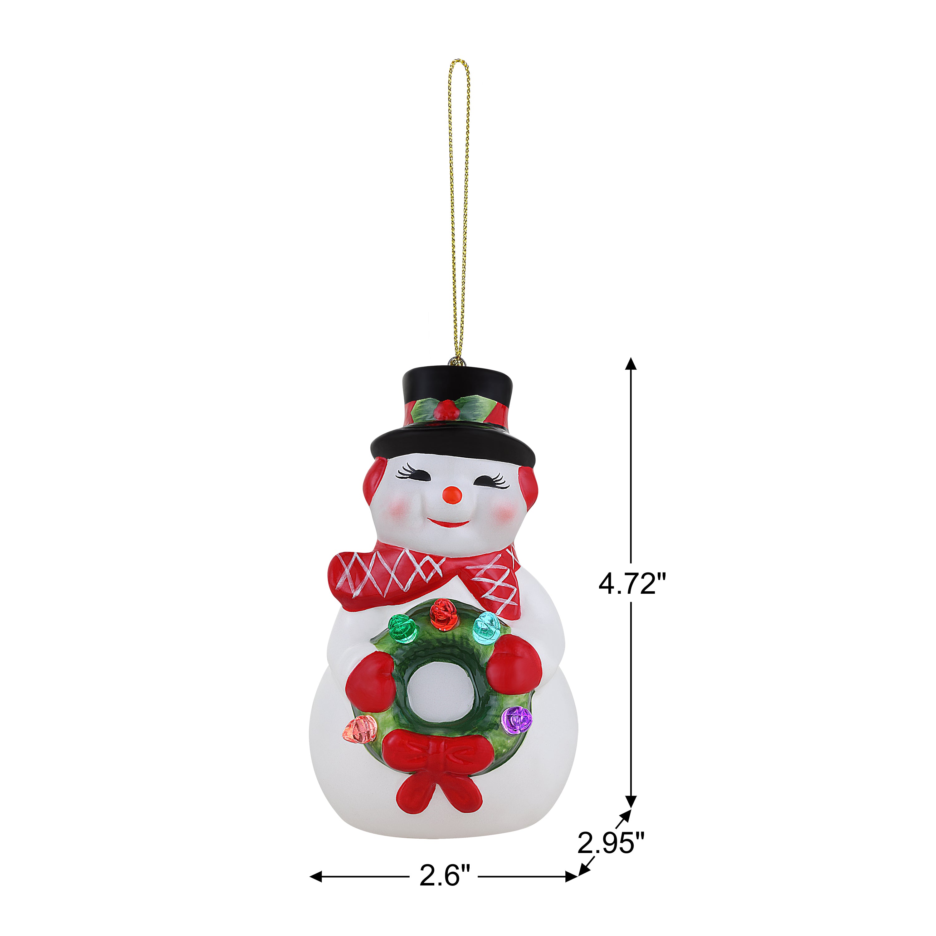 Nostalgic Ceramic Ornament - Snowman