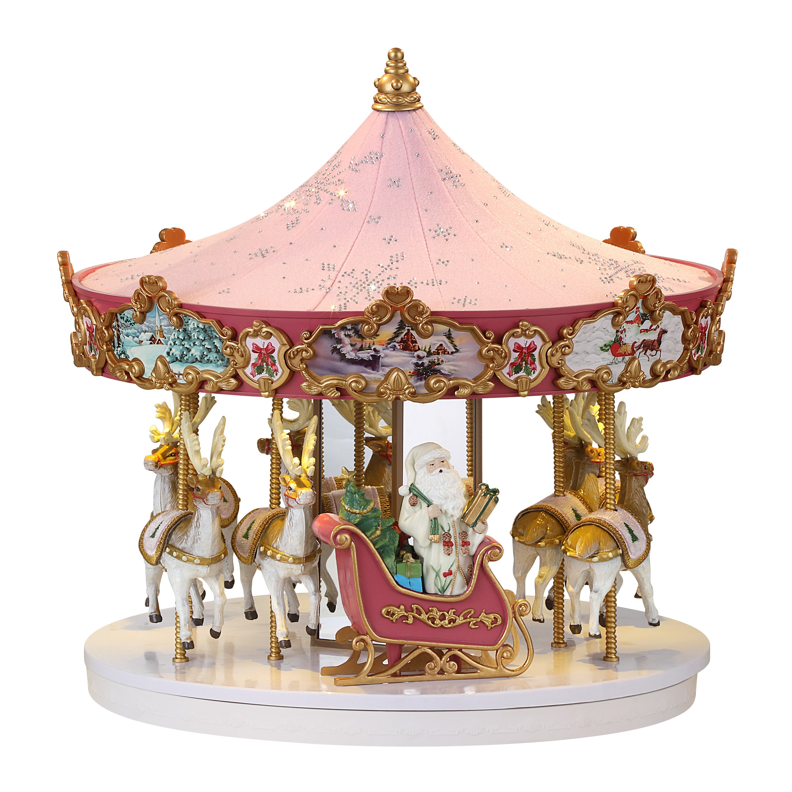 12 in. Animated Swarovski Snowflake Carousel – Mr. Christmas