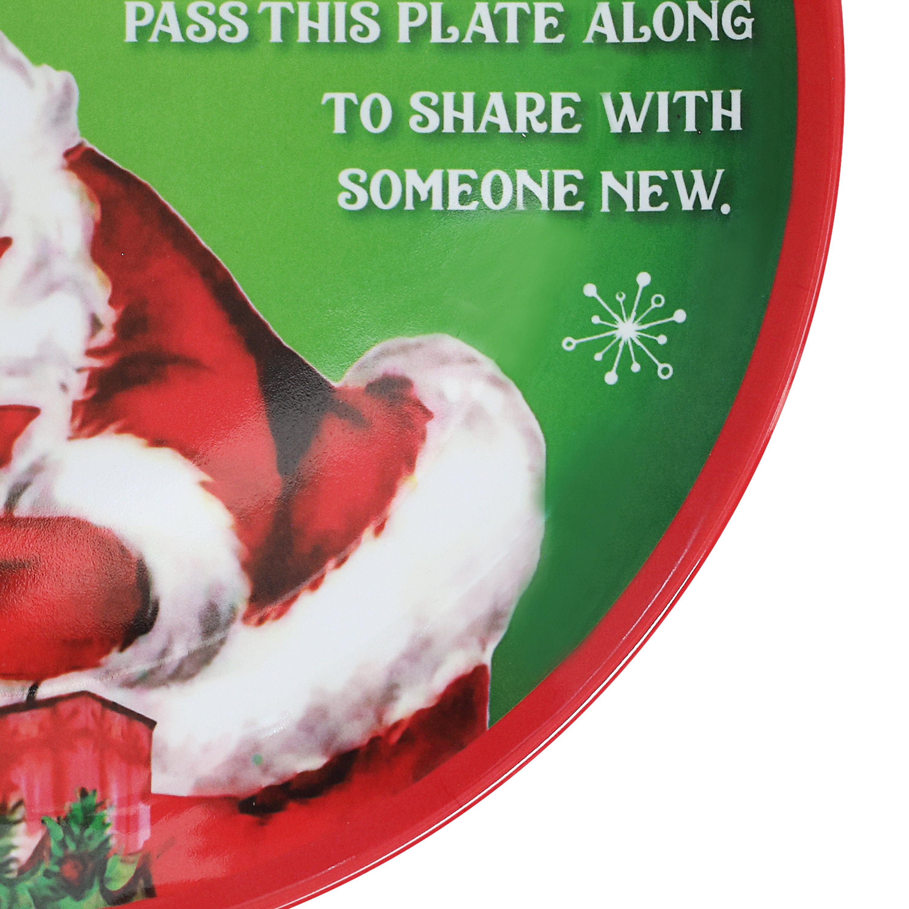 12 in. Santa's Giving Plate - Mr. Christmas