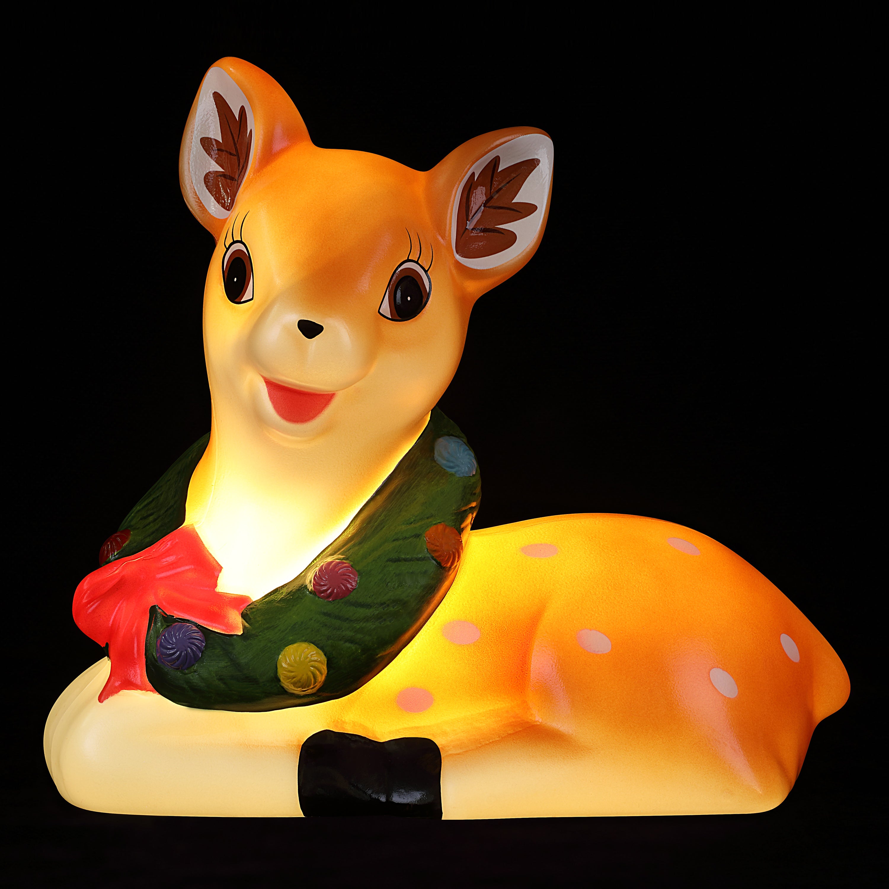 12 in. Nostalgic Lit Blow Mold Figure - Reindeer