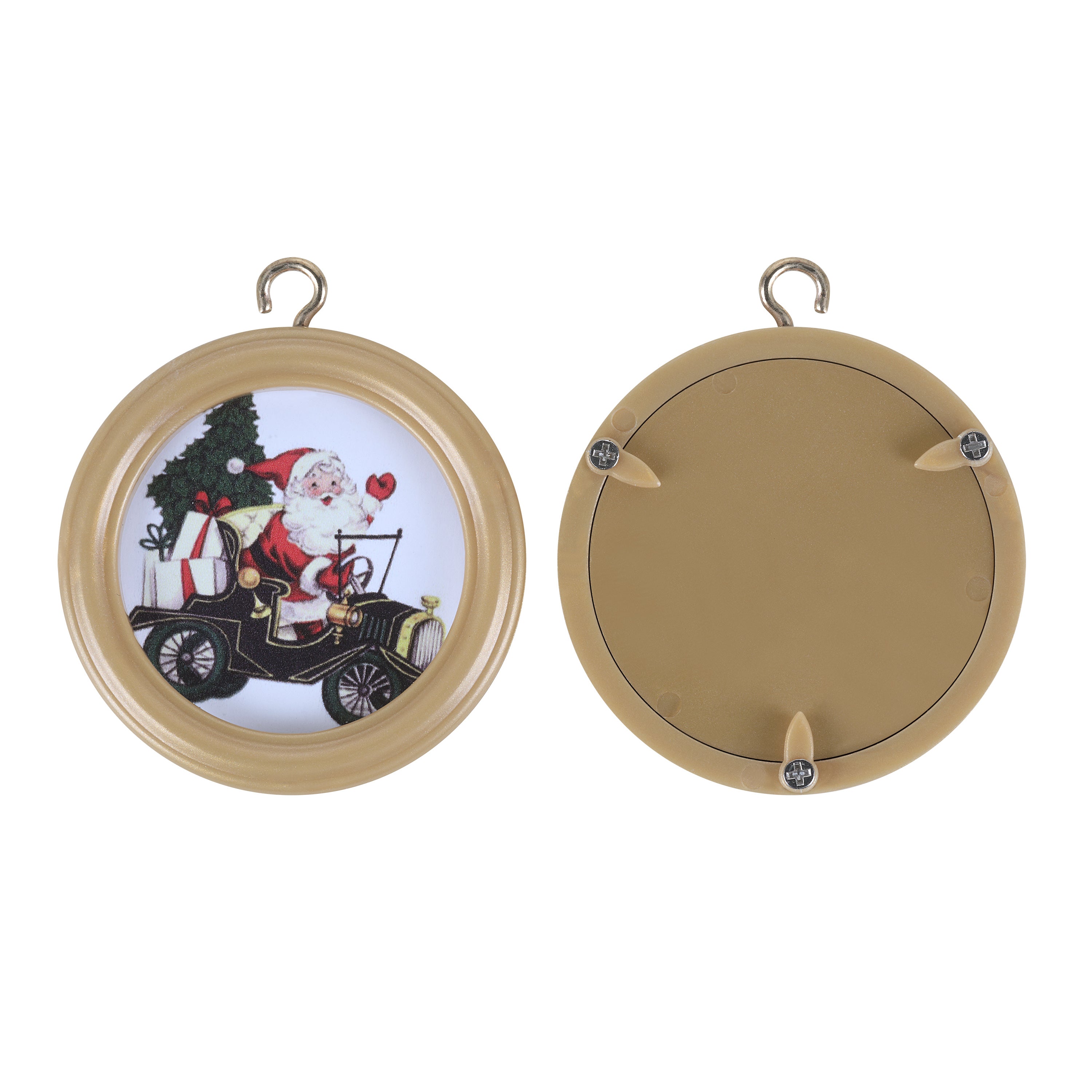 15 in. Family Photo Nostalgic Ceramic Tree ornament with customizable picture frame