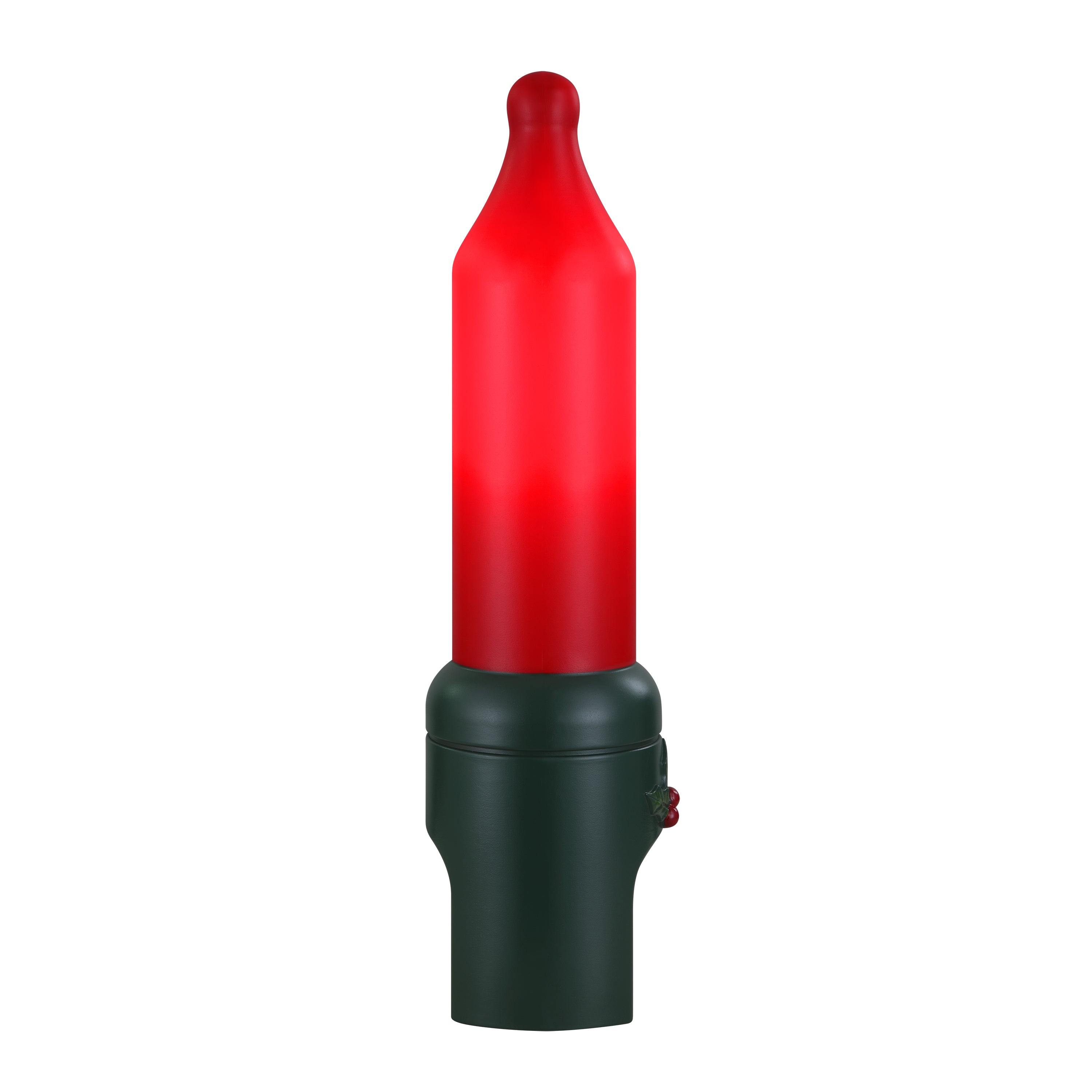 24 in. Red Blow Mold Bulb on a white background