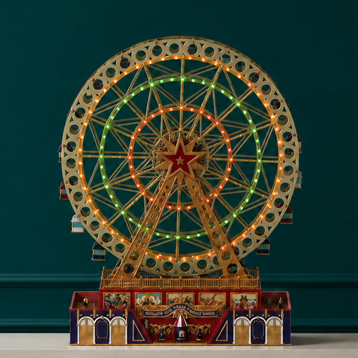 15 in. Animated Worlds Fair Grand Ferris Wheel - Mr. Christmas