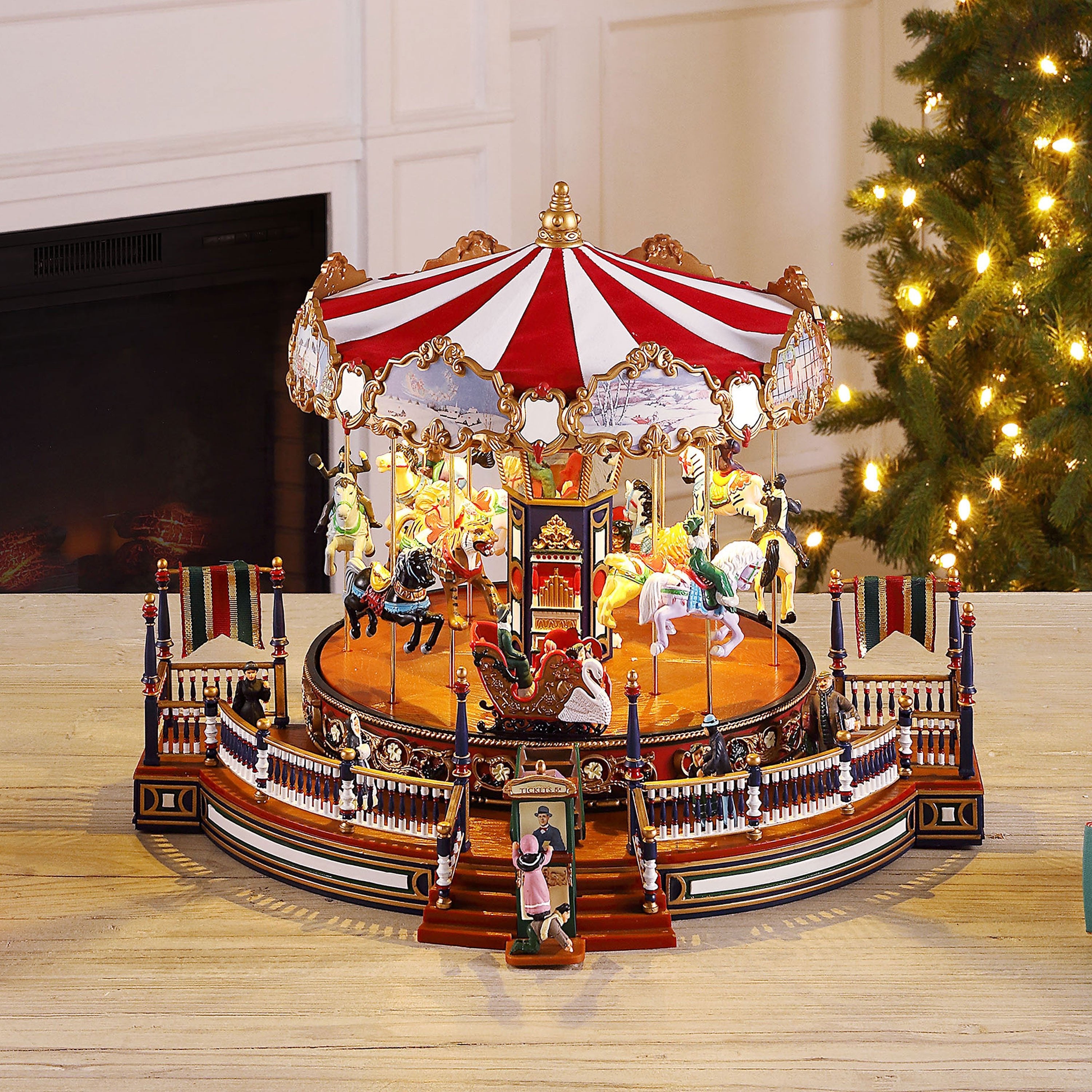 16 in. Holiday Around The Carousel - Mr. Christmas