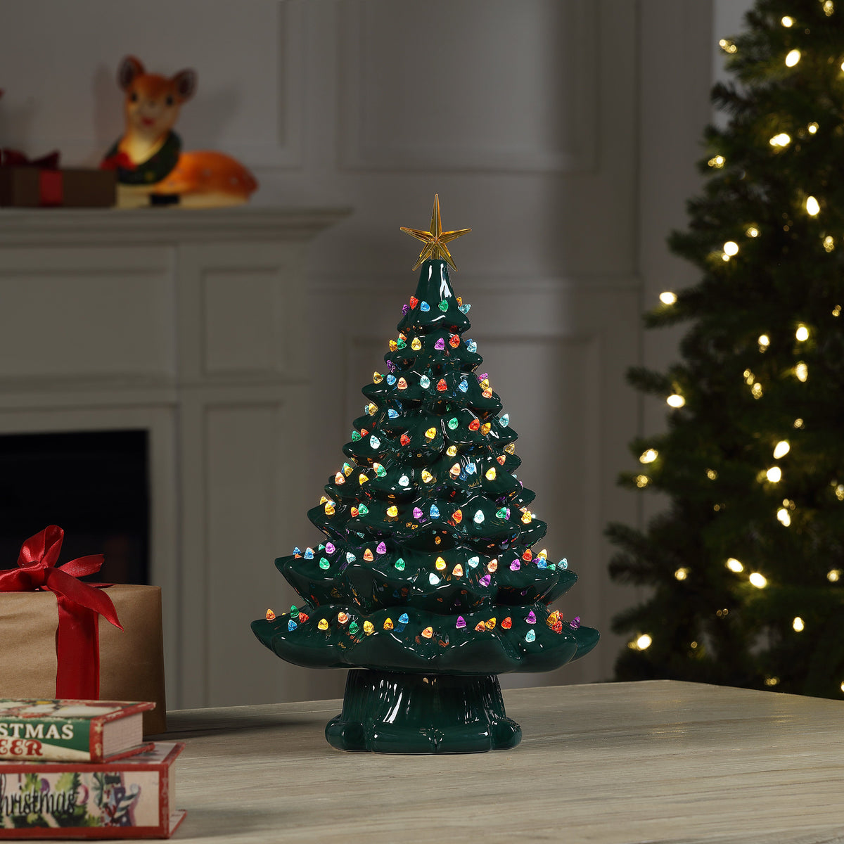 16 in. Vintage Legacy Tree - Green with Multicolor Bulbs - Mr. Christmas