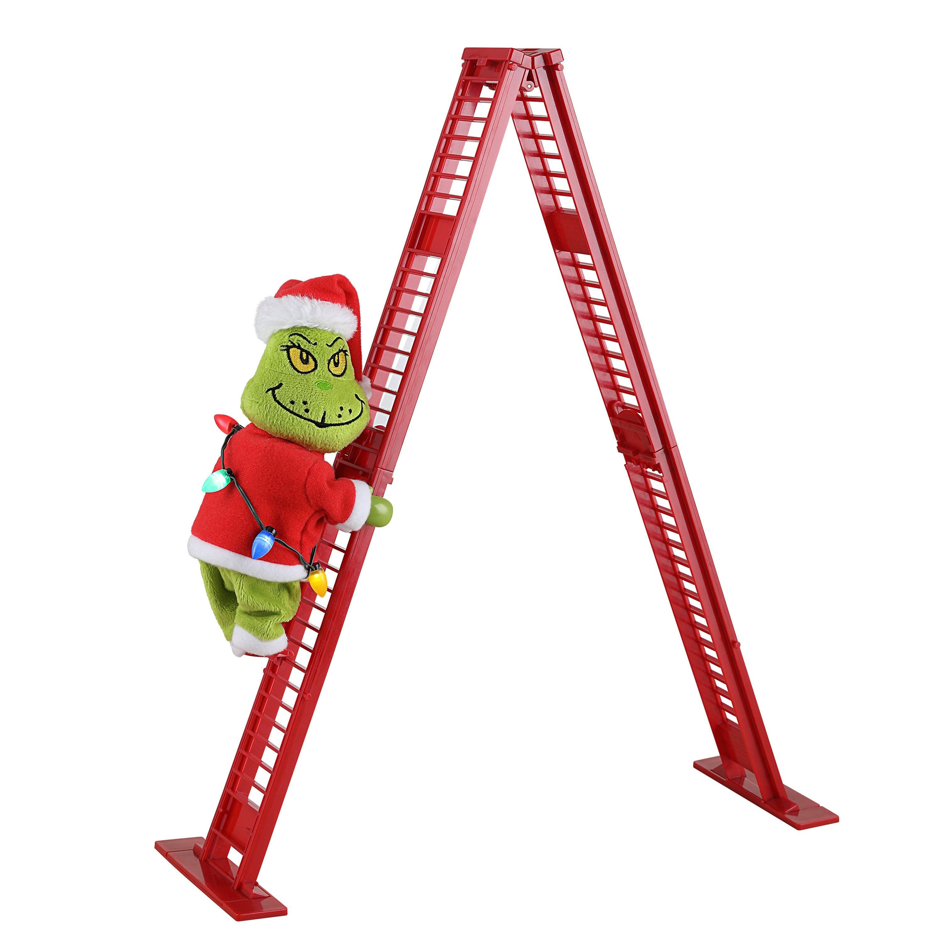 17 in. Animated Ladder Climbing Grinch - Mr. Christmas