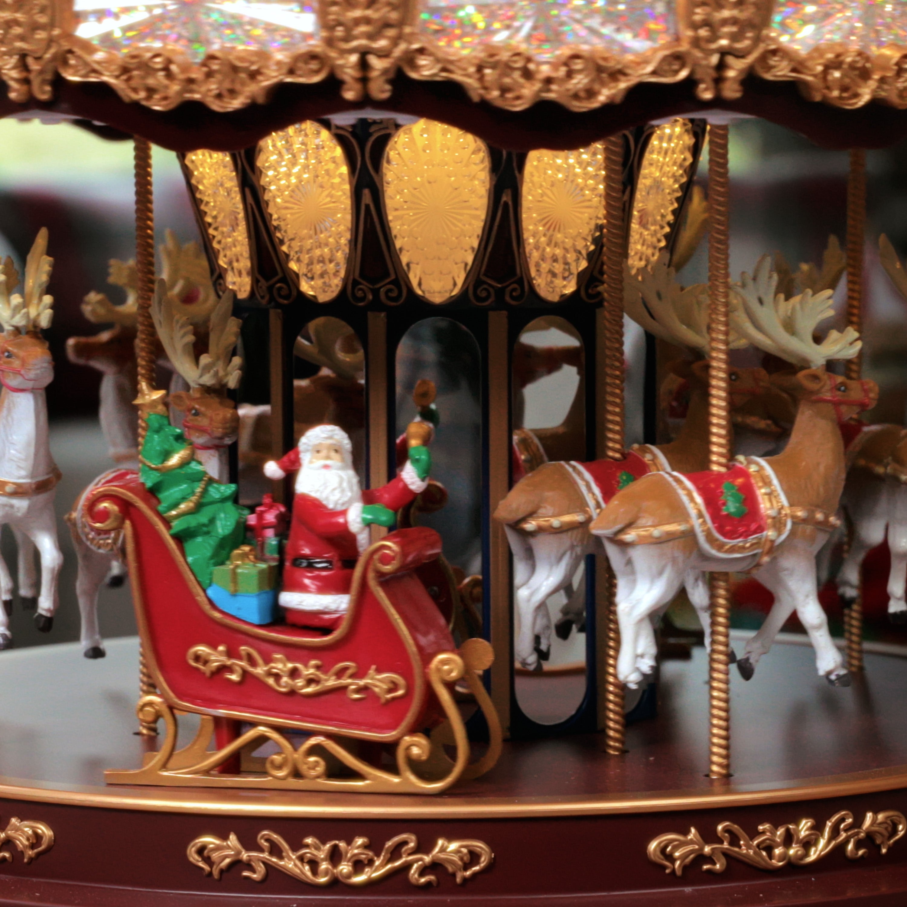 17 in. Deluxe Christmas Carousel - Mr. Christmas