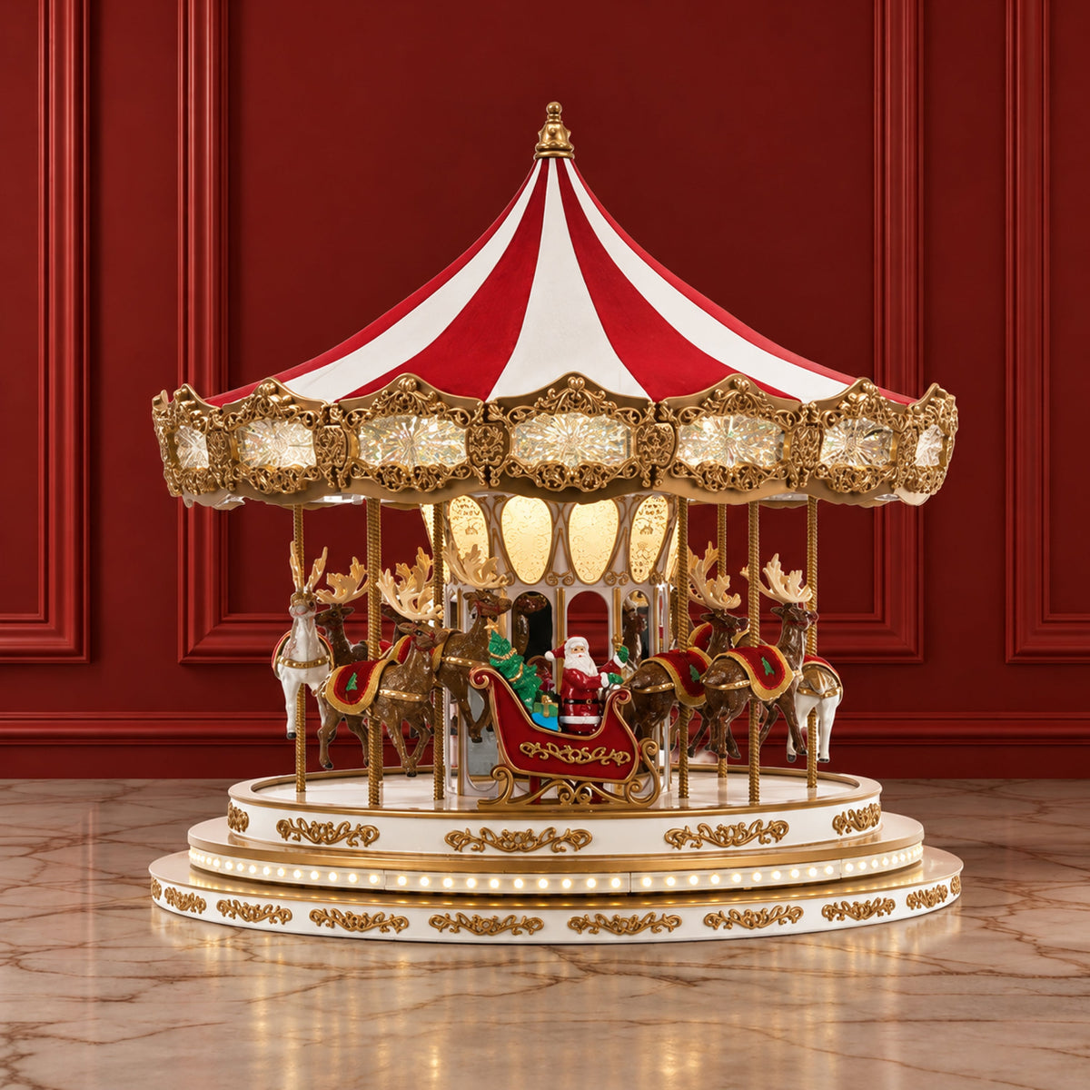 17 in. Regal Christmas Carousel - Mr. Christmas