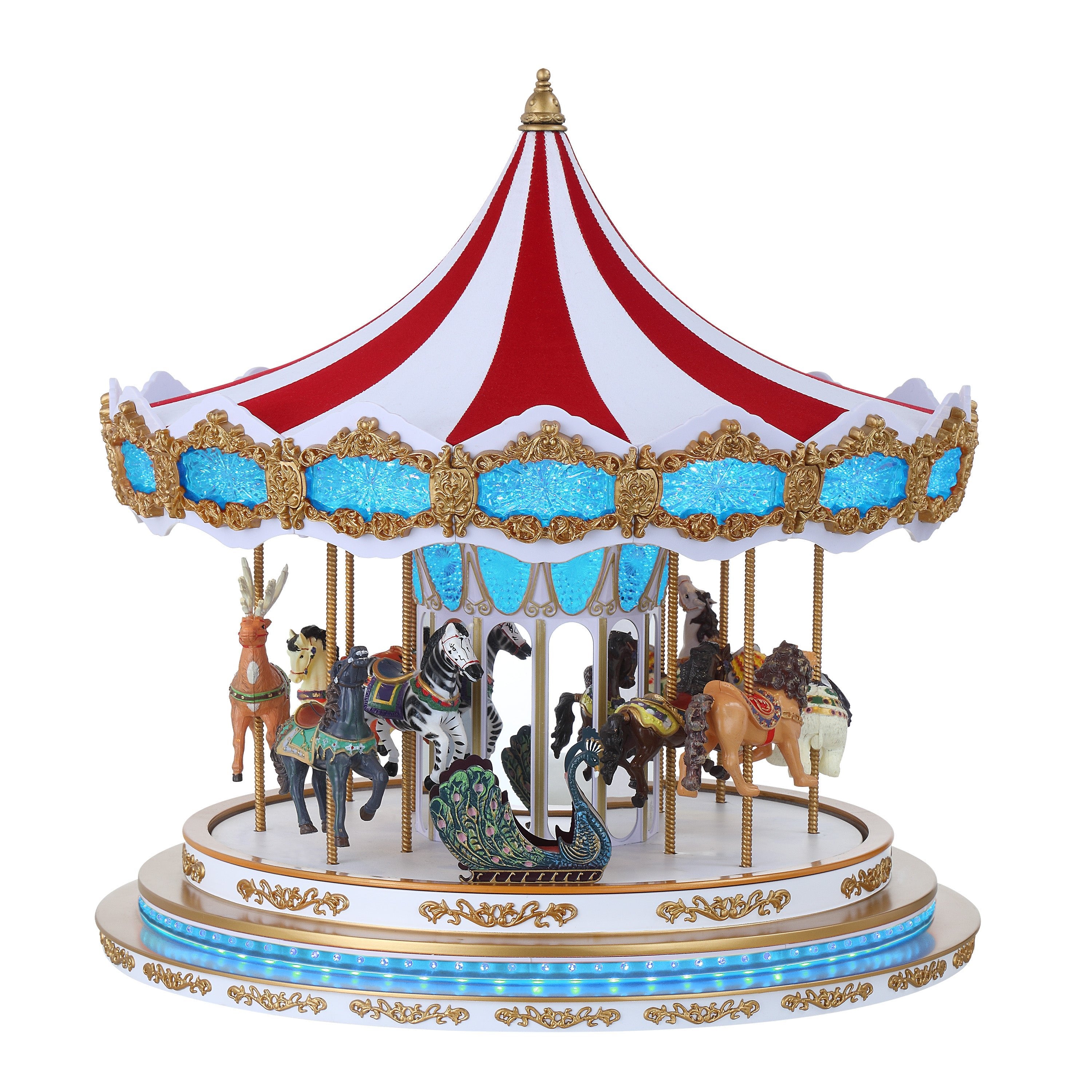 17 in. RGB Light Show Carousel - Mr. Christmas