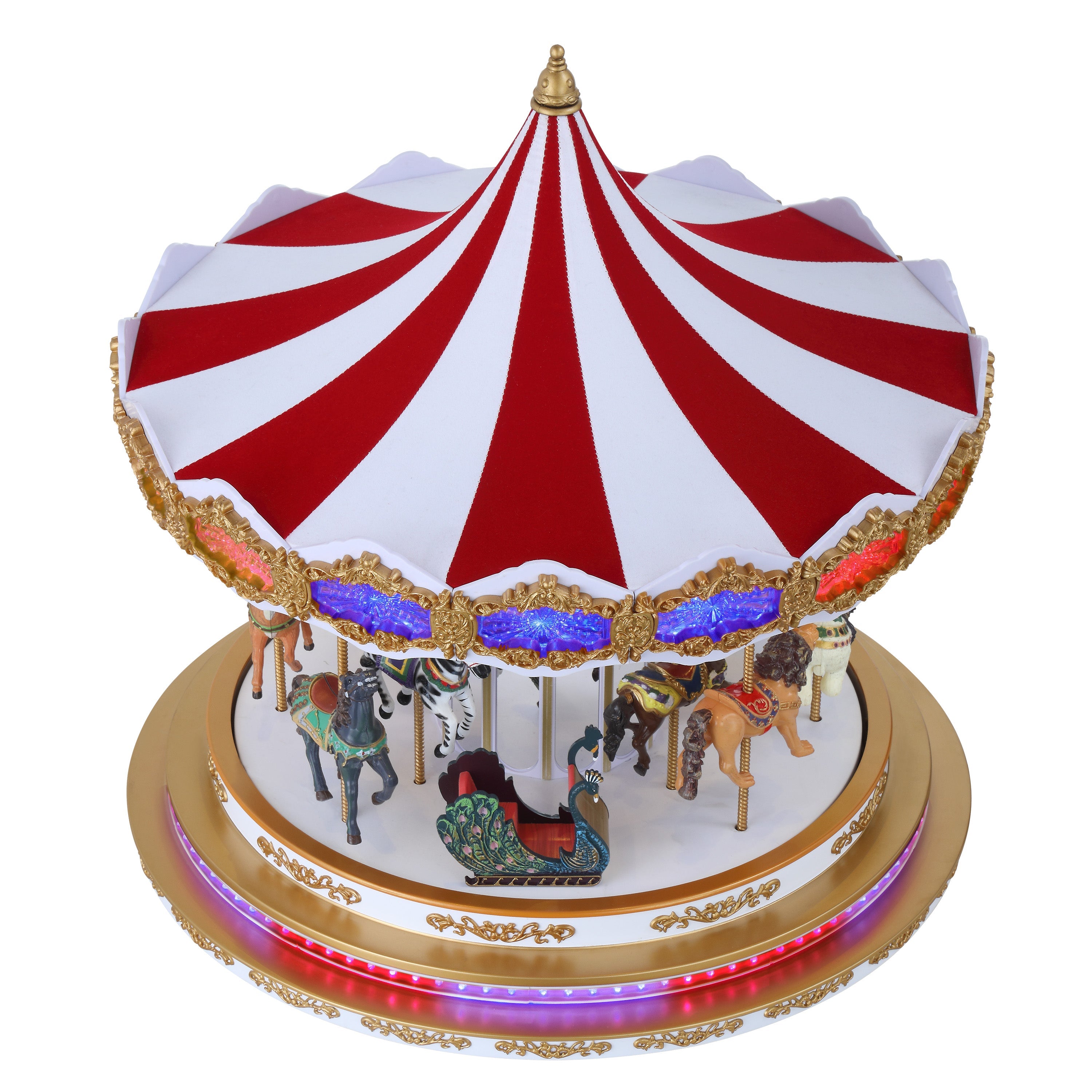 17 in. RGB Light Show Carousel - Mr. Christmas