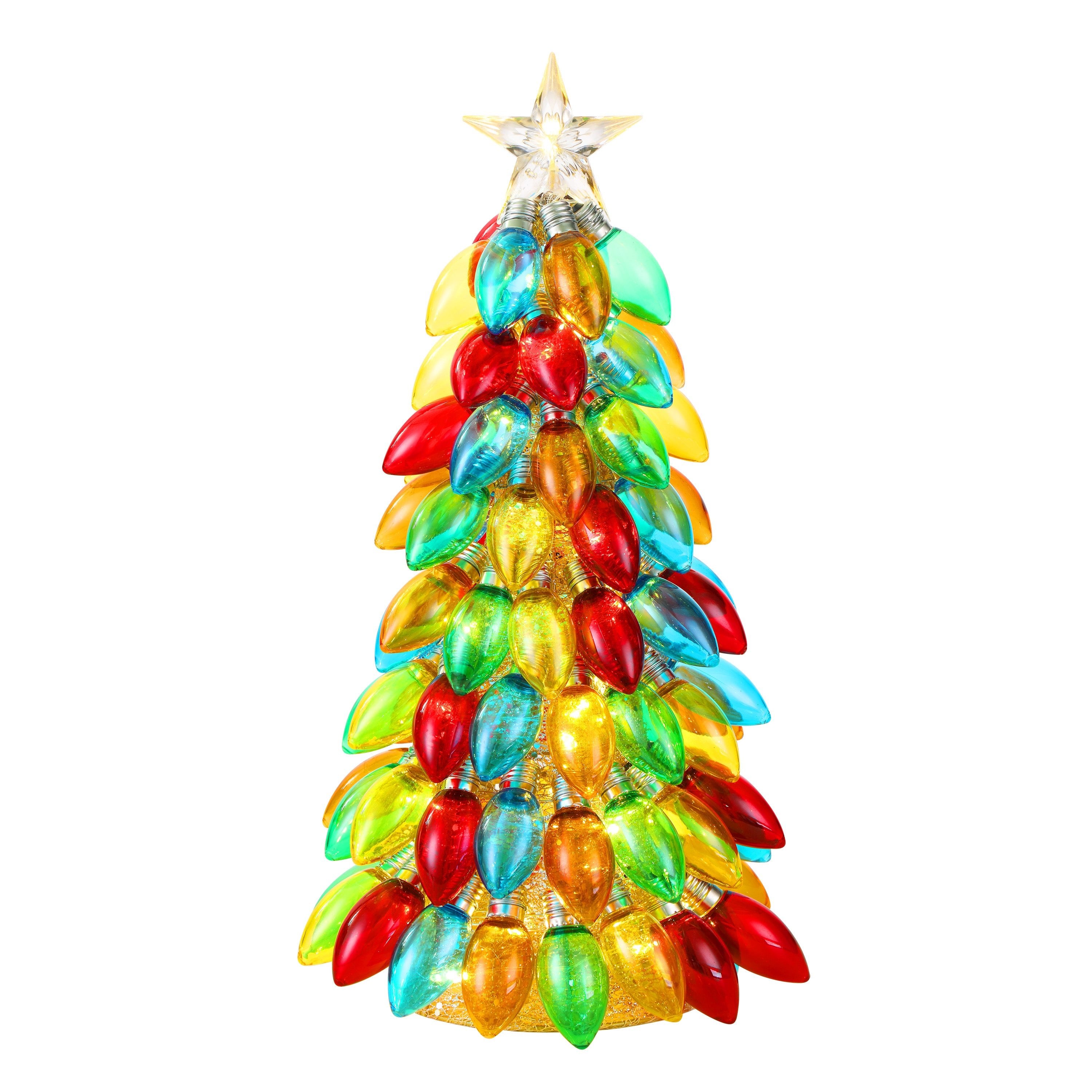 18 in. Retro C9 Bulb Tree - Multi - color - Mr. Christmas