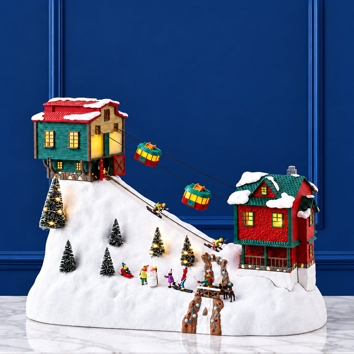 18 in. Winter Wonderland Cable Cars - Mr. Christmas