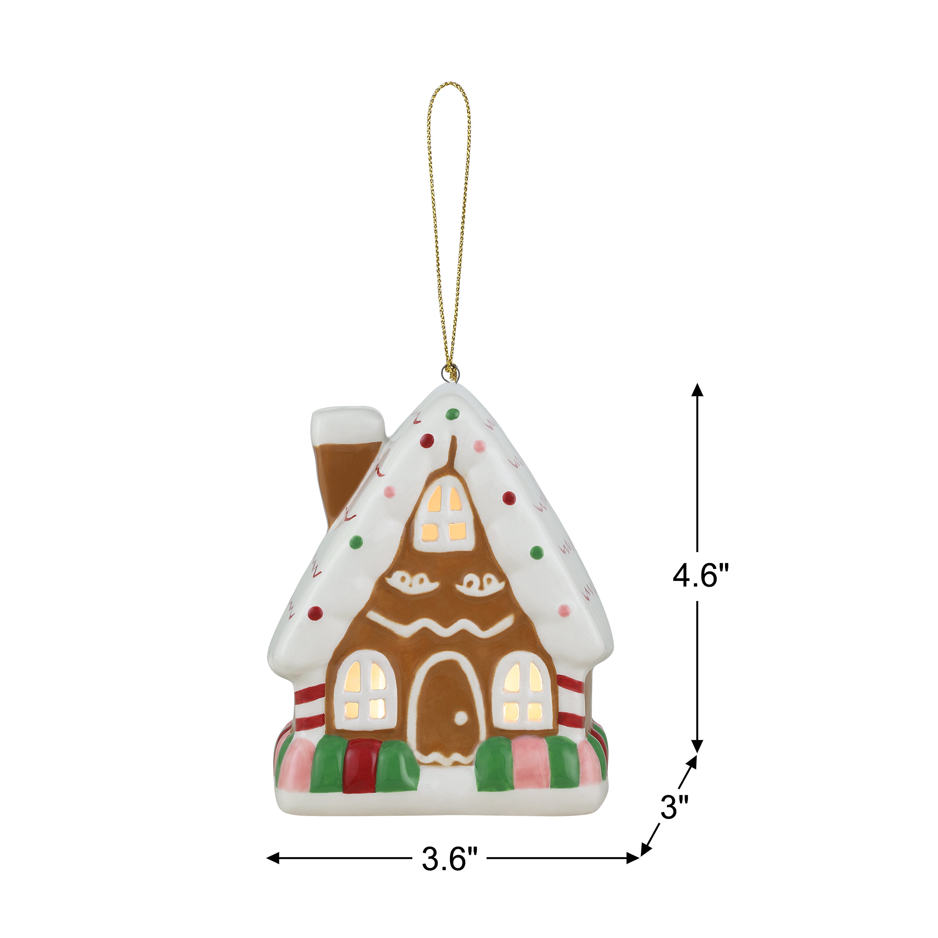 Nostalgic Ceramic Ornament - Gingerbread House