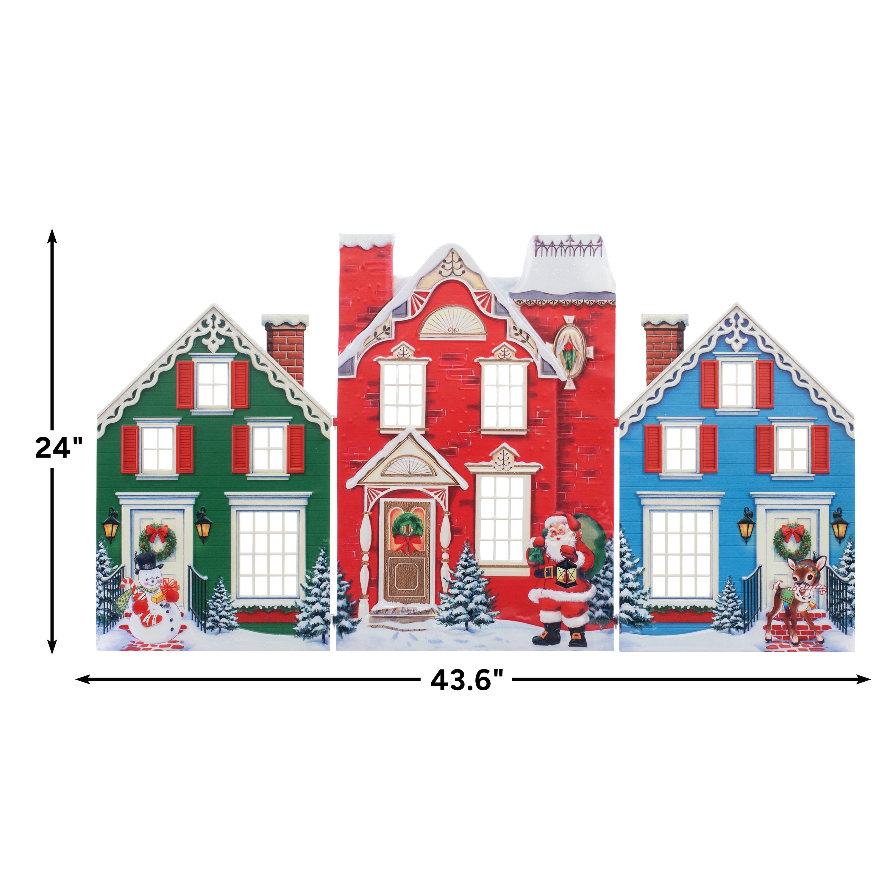 24 in. Metal Folding Village - Mr. Christmas