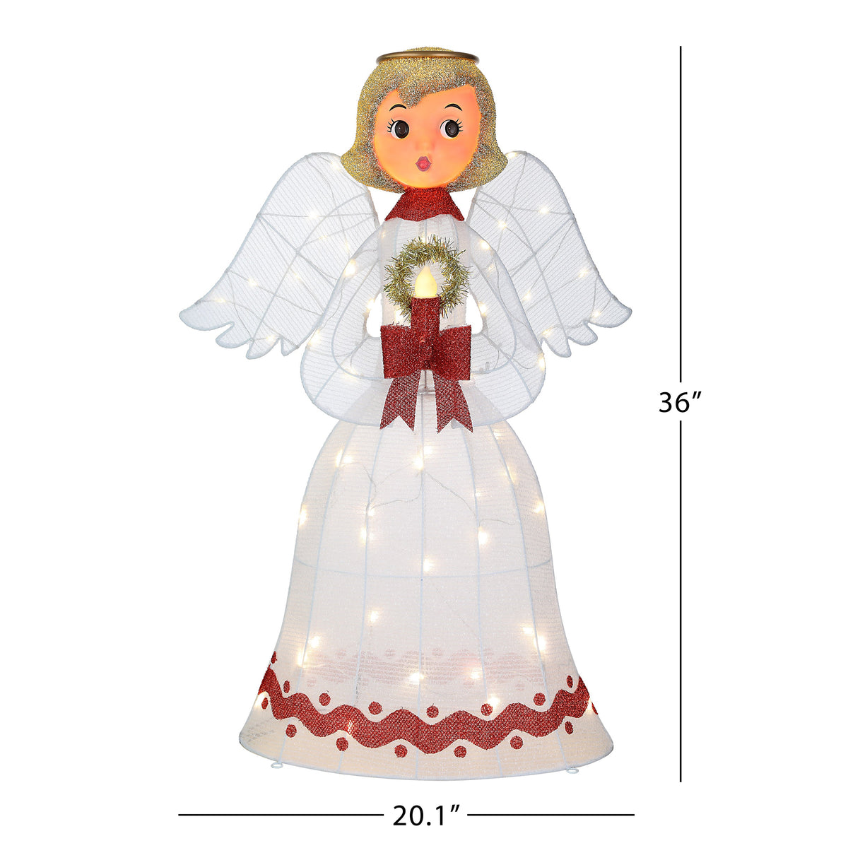 3 ft. Outdoor Tinsel Angel - Mr. Christmas