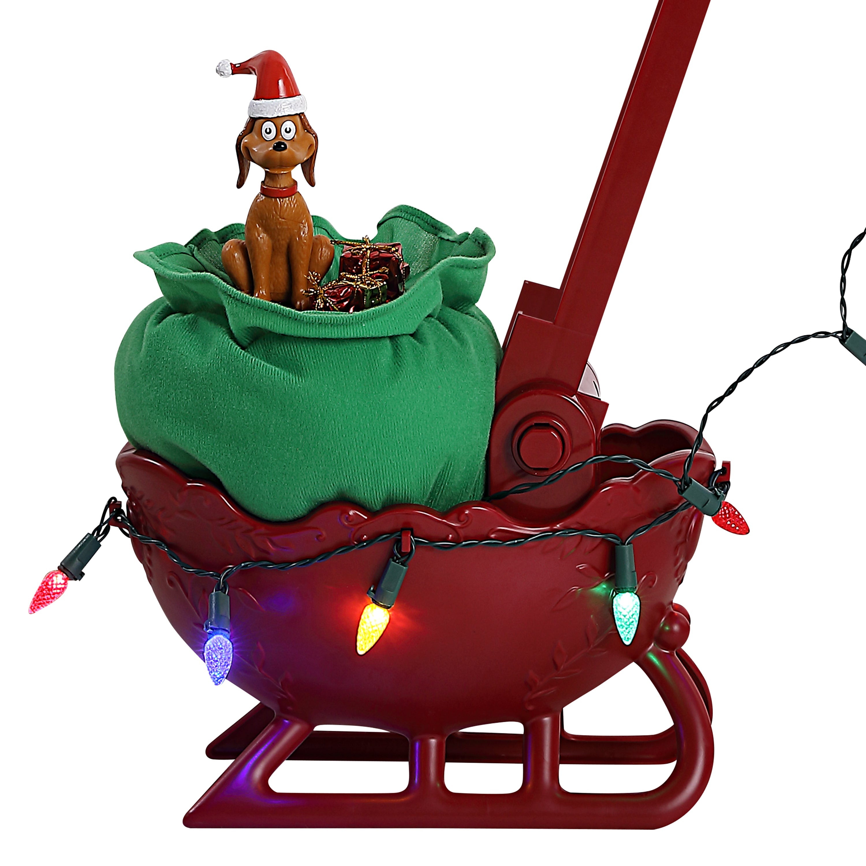 34 in. Grinch Animated Utility Sleigh - Mr. Christmas