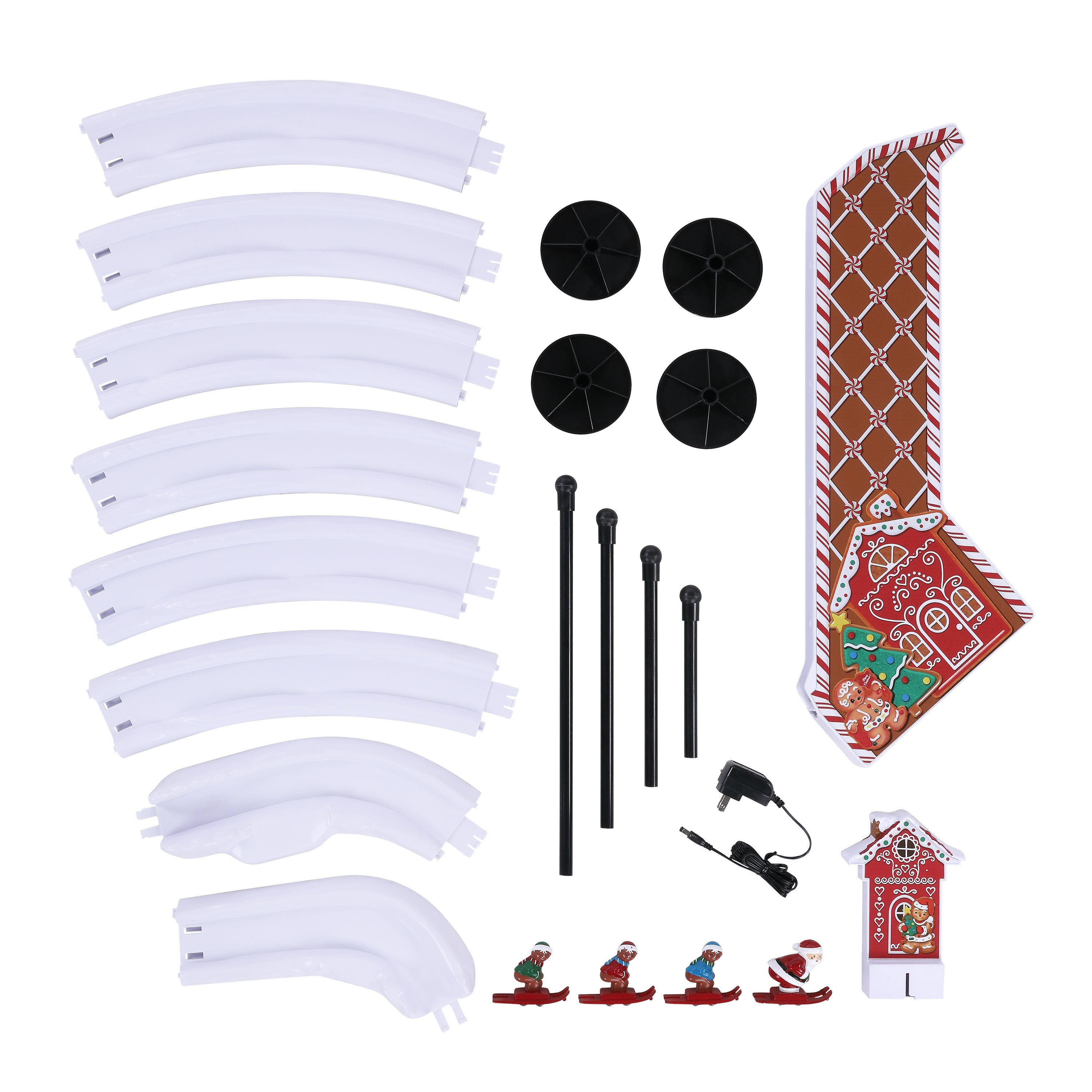 47 in. Animated & Musical Gingerbread Ski Slope - Mr. Christmas