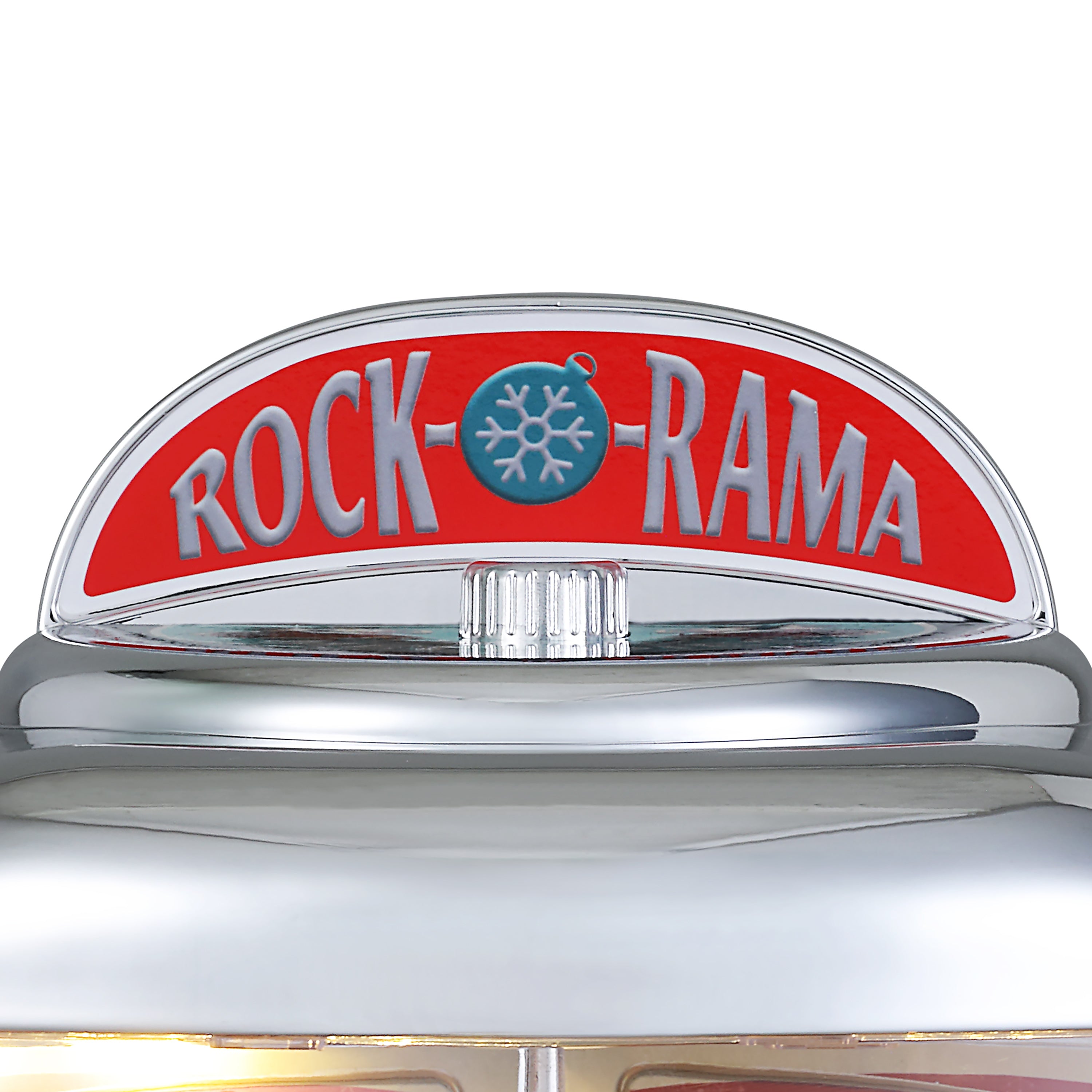 Close up of Rock o Rama Christmas Diner Jukebox