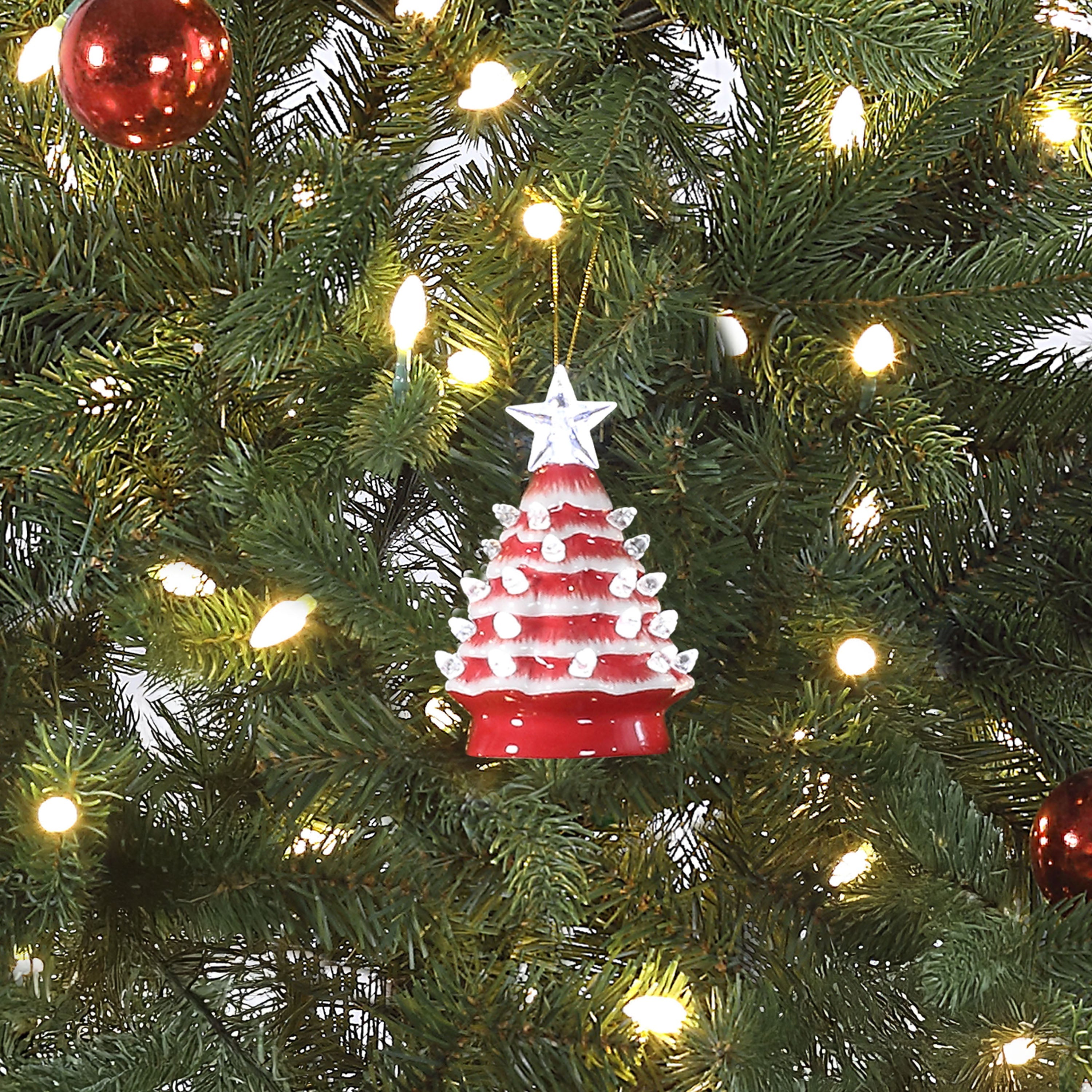 5 in. Ceramic Tree - Candy Cane - Mr. Christmas