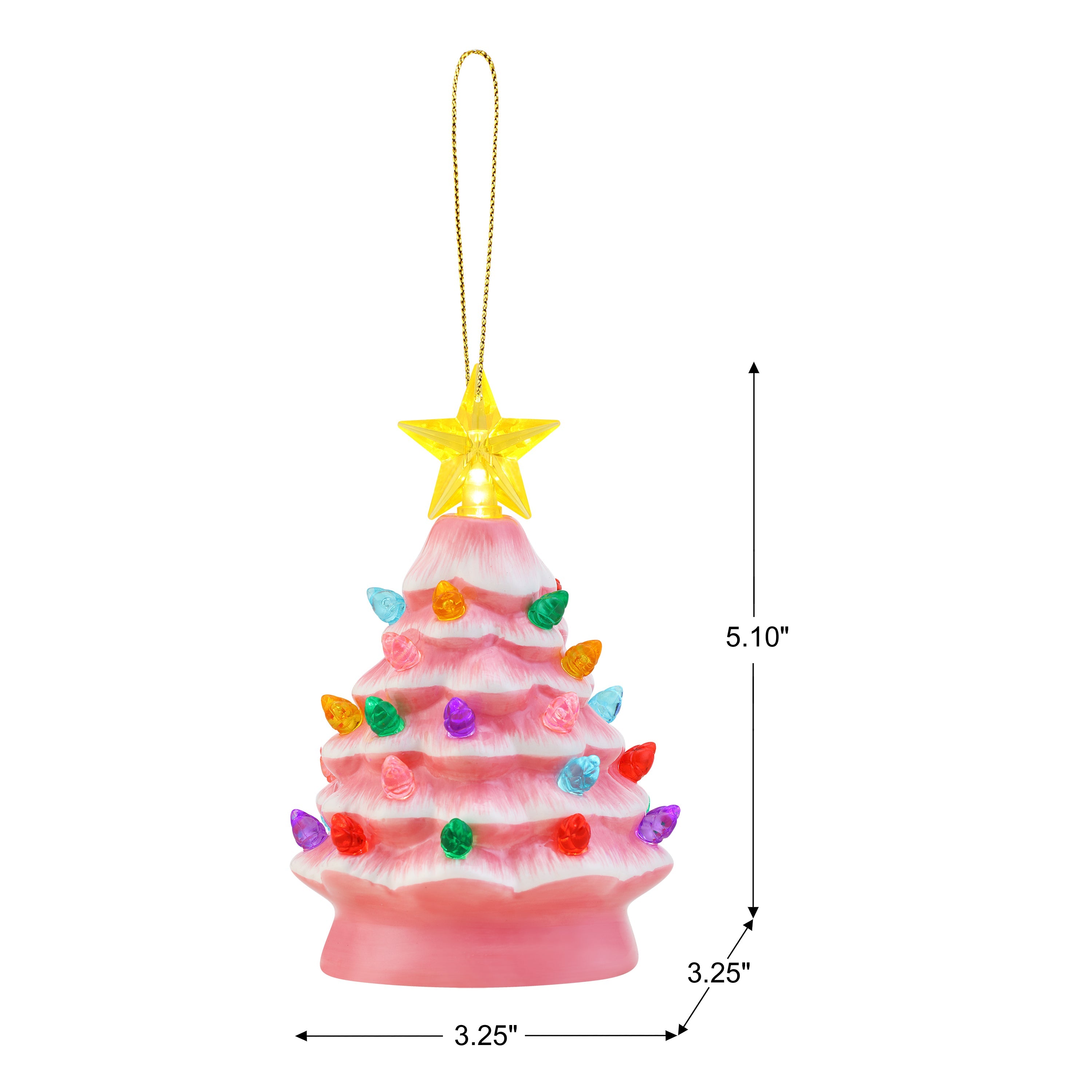 5 in. Nostalgic Tree - Pink - Mr. Christmas