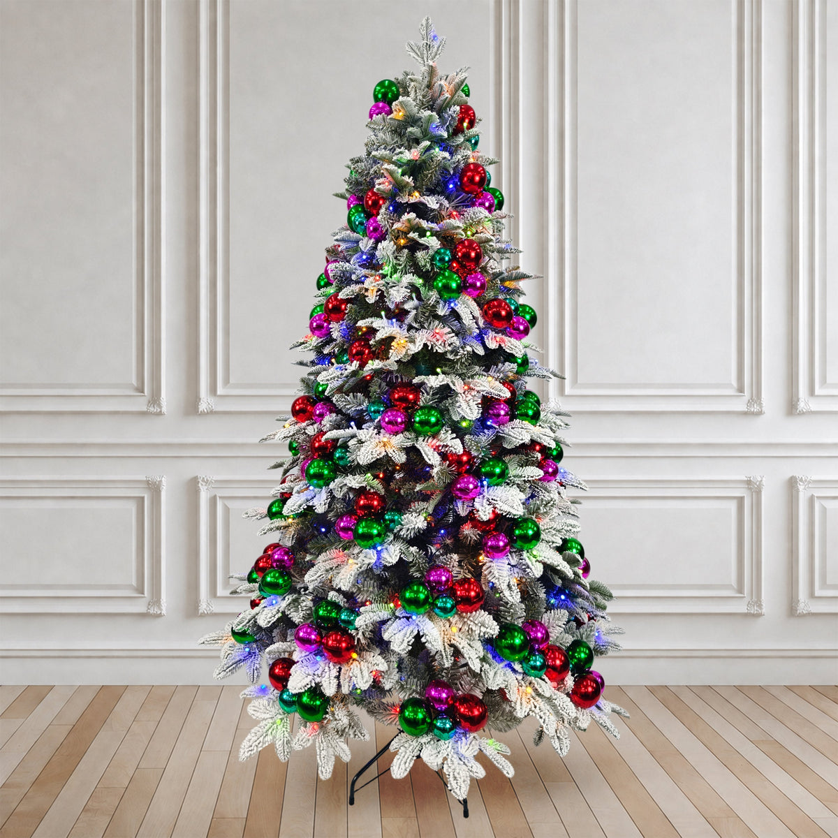 6.5 ft. Pre-Decorated Artificial Tree - Multi-Colored - Mr. Christmas