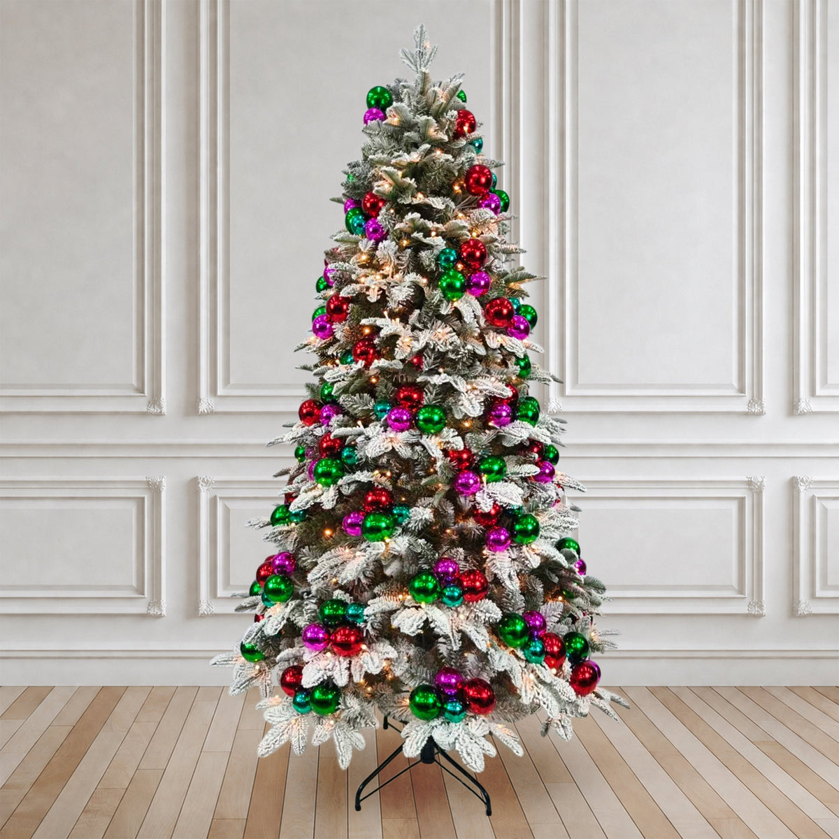 6.5 ft. Pre-Decorated Artificial Tree - Multi-Colored - Mr. Christmas