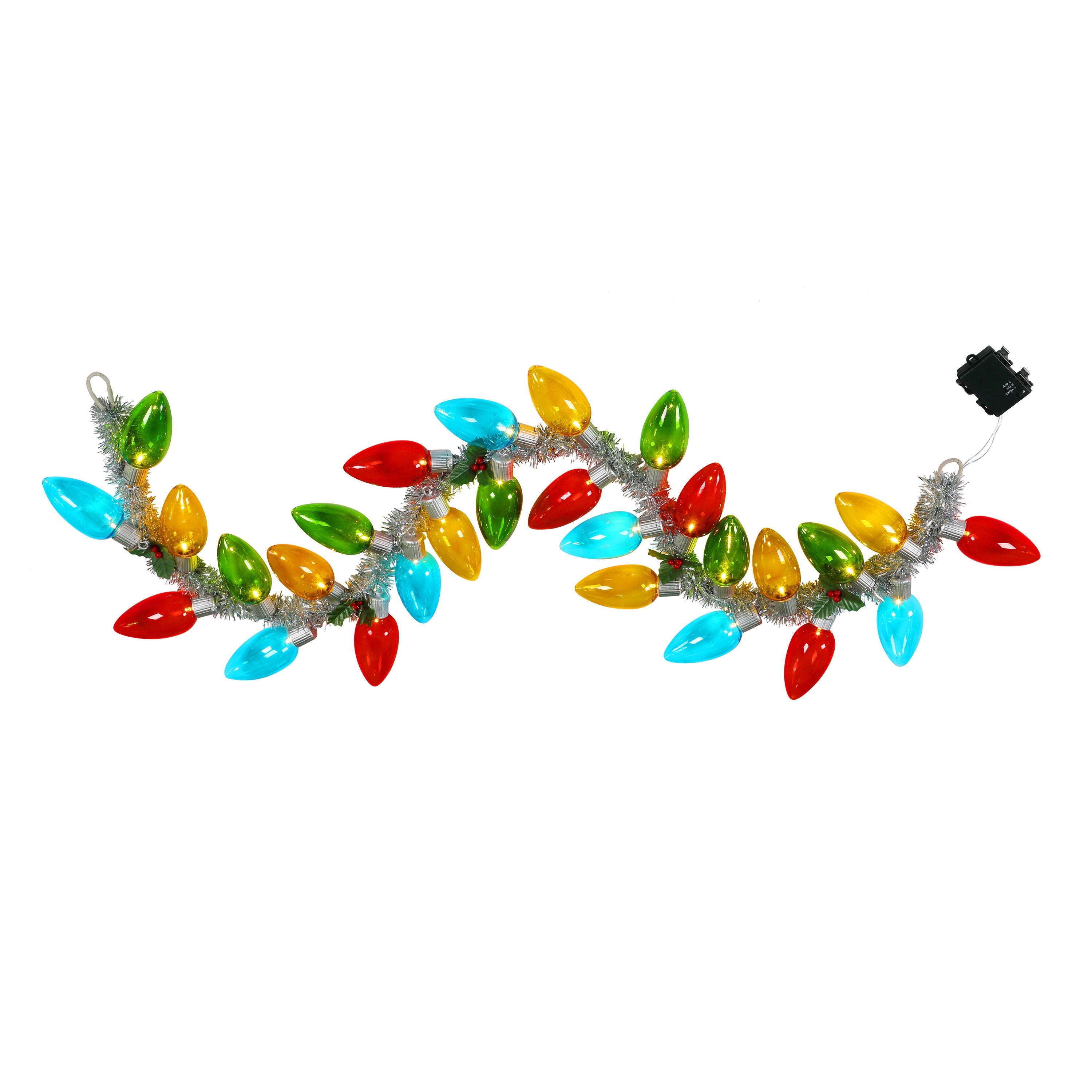 70 in. Retro C9 Bulb Garland - Multi - color - Mr. Christmas