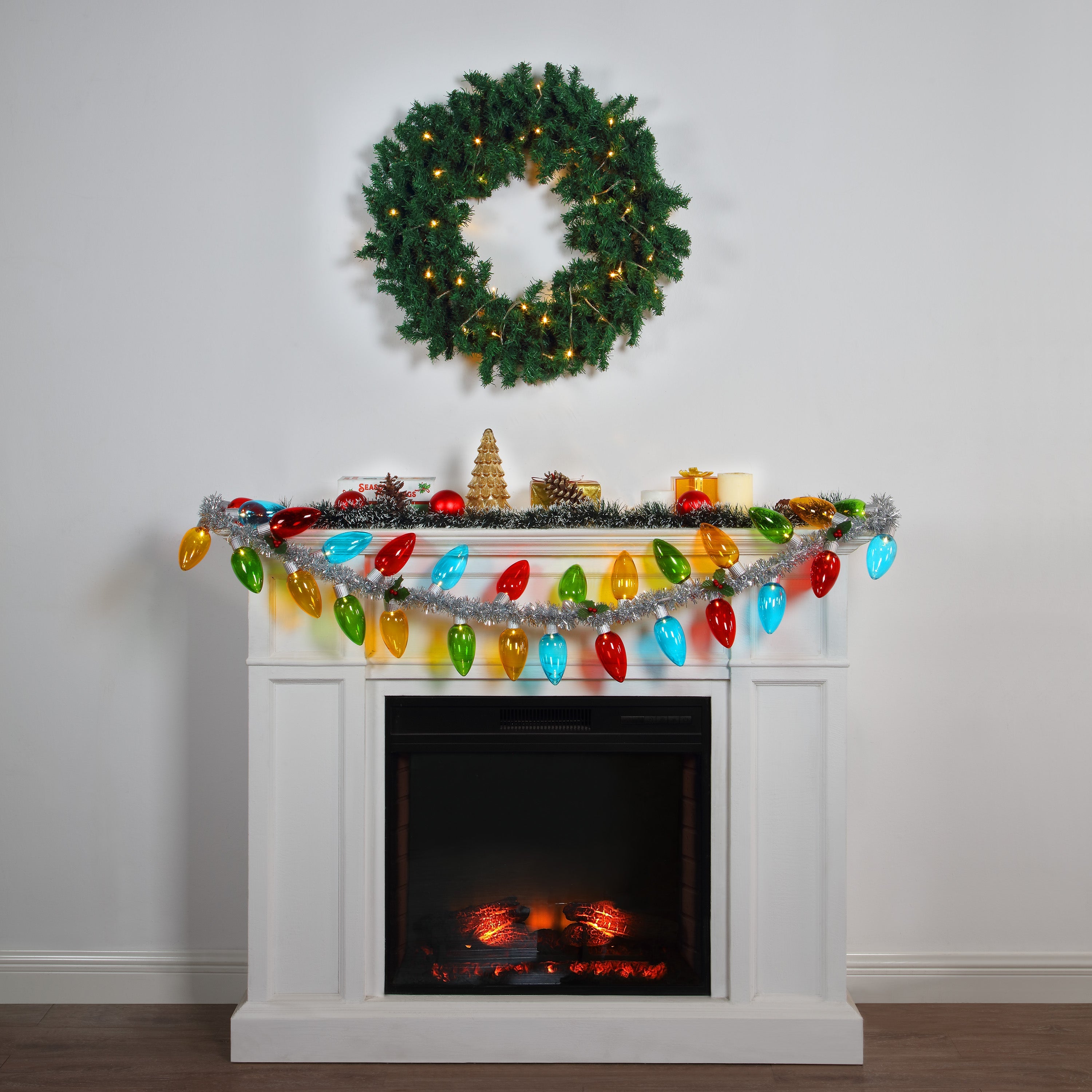 70 in. Retro C9 Bulb Garland - Multi - color - Mr. Christmas