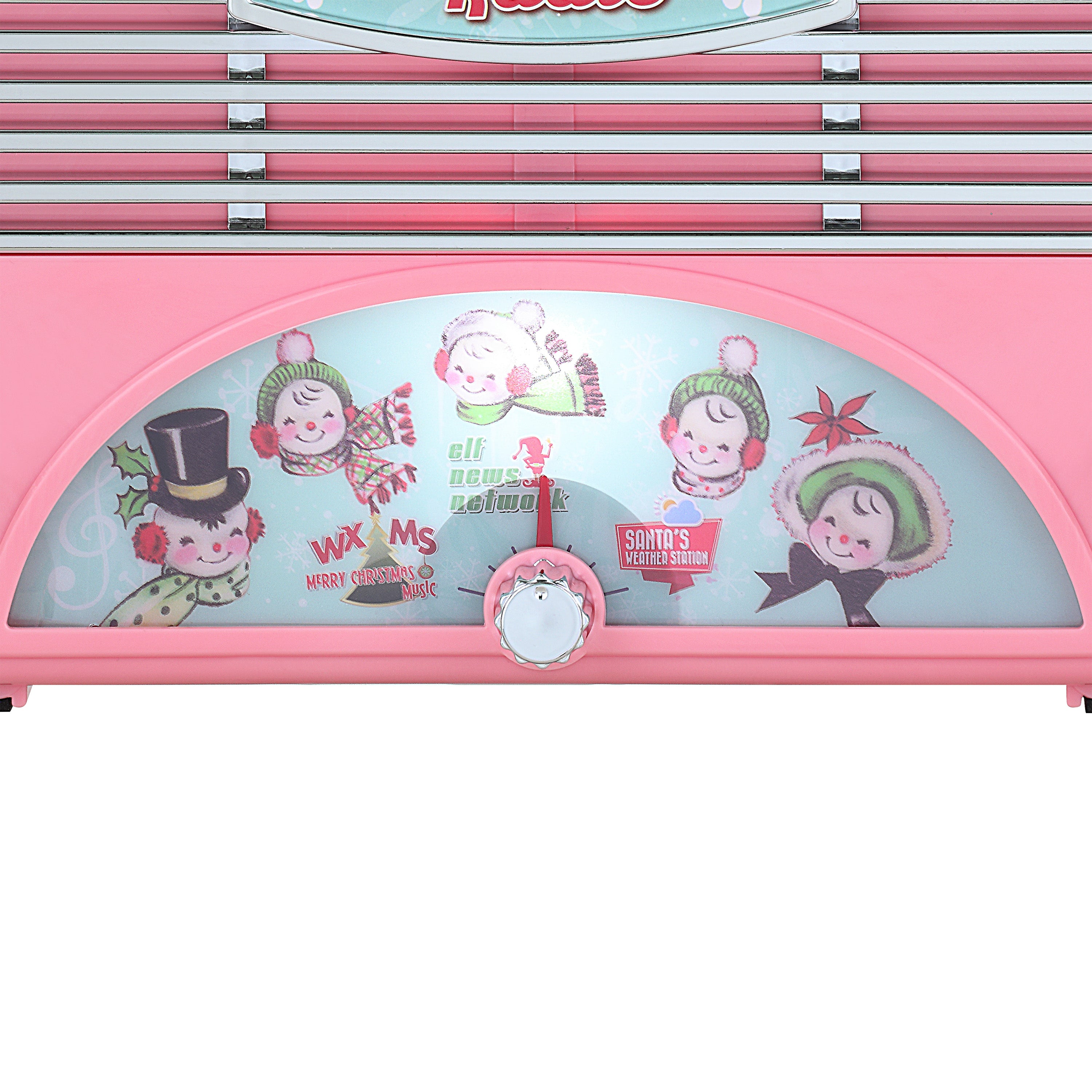 6.9" Retro Jingle Jams Radio - Pink