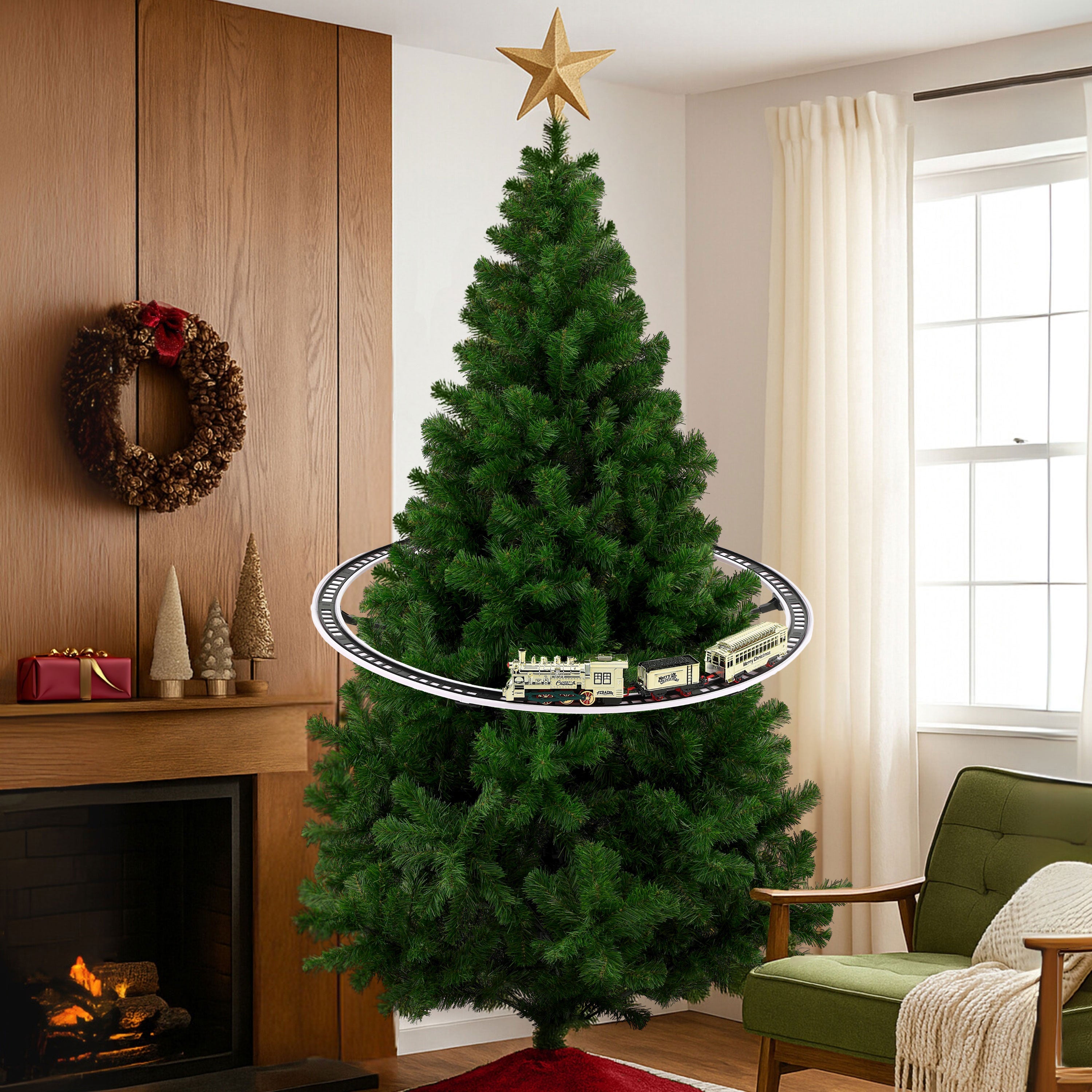 Animated Train Around the Tree - Mr. Christmas