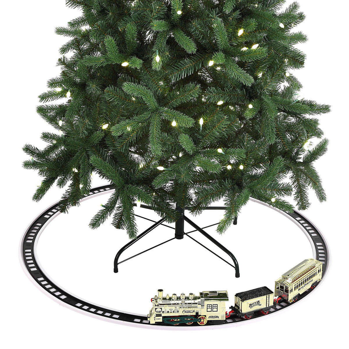 Animated Train Around the Tree - Gold - Mr. Christmas