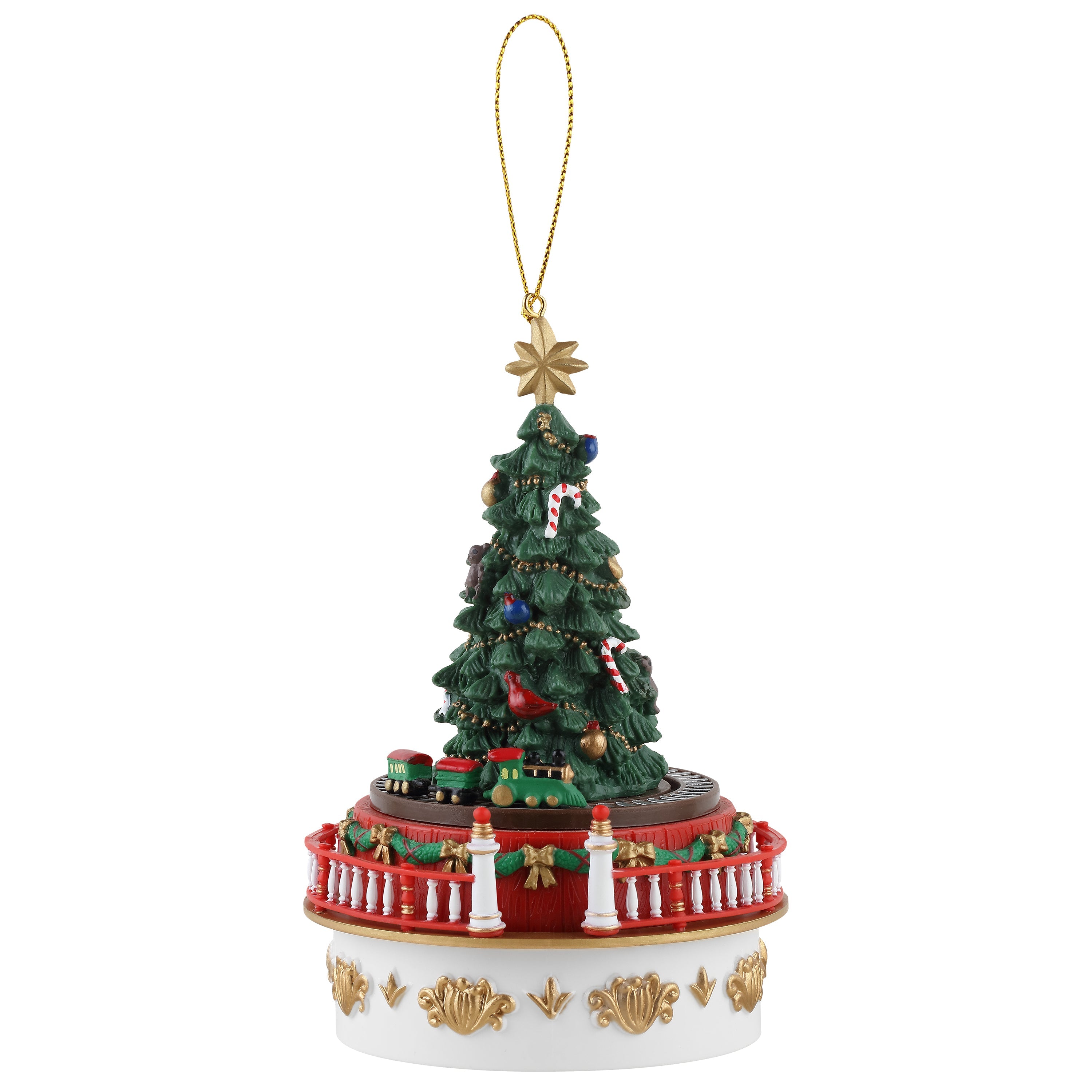 Mini Carnival Music Box - Tree with White Base - Mr. Christmas