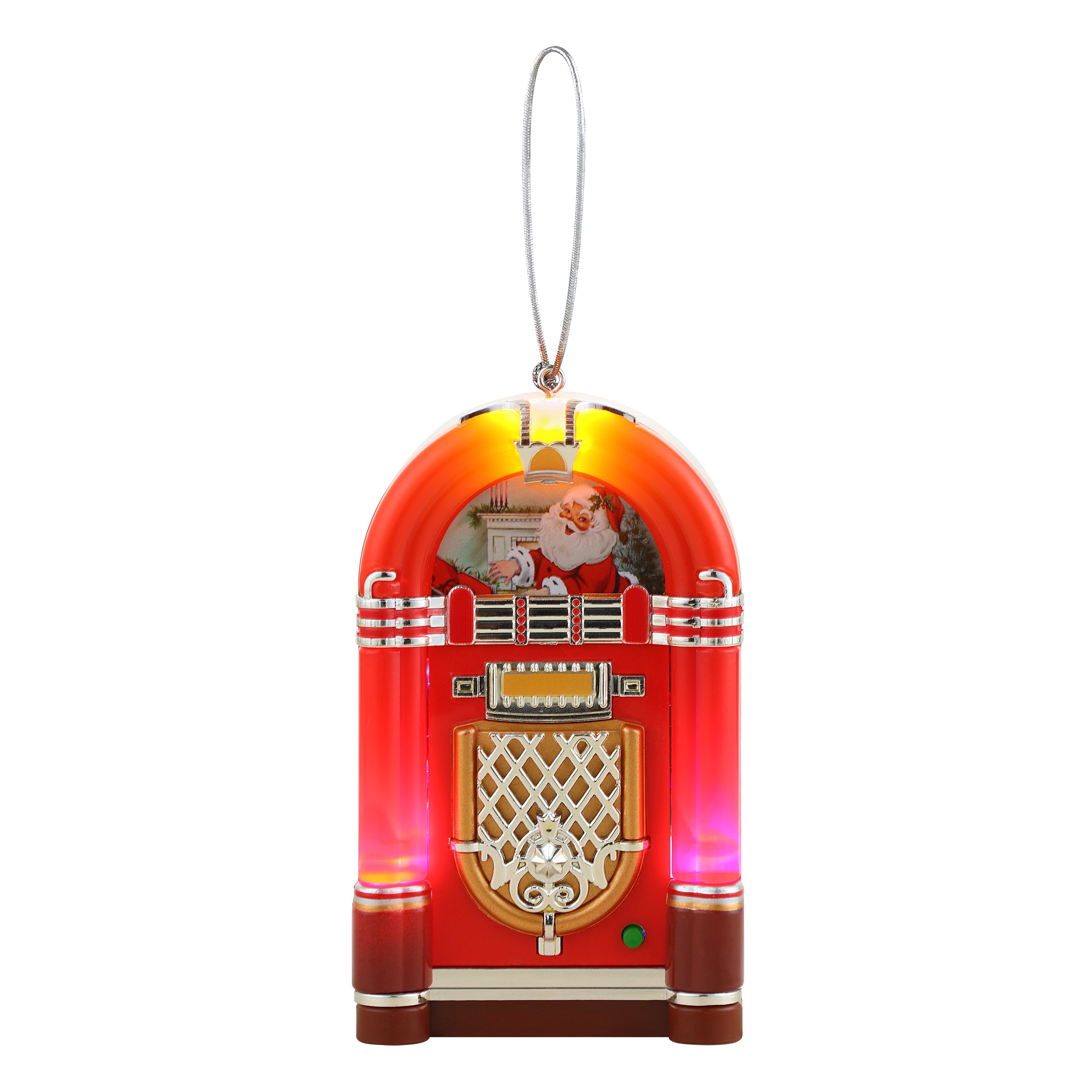 Mini Jukebox Ornament - Red - Mr. Christmas