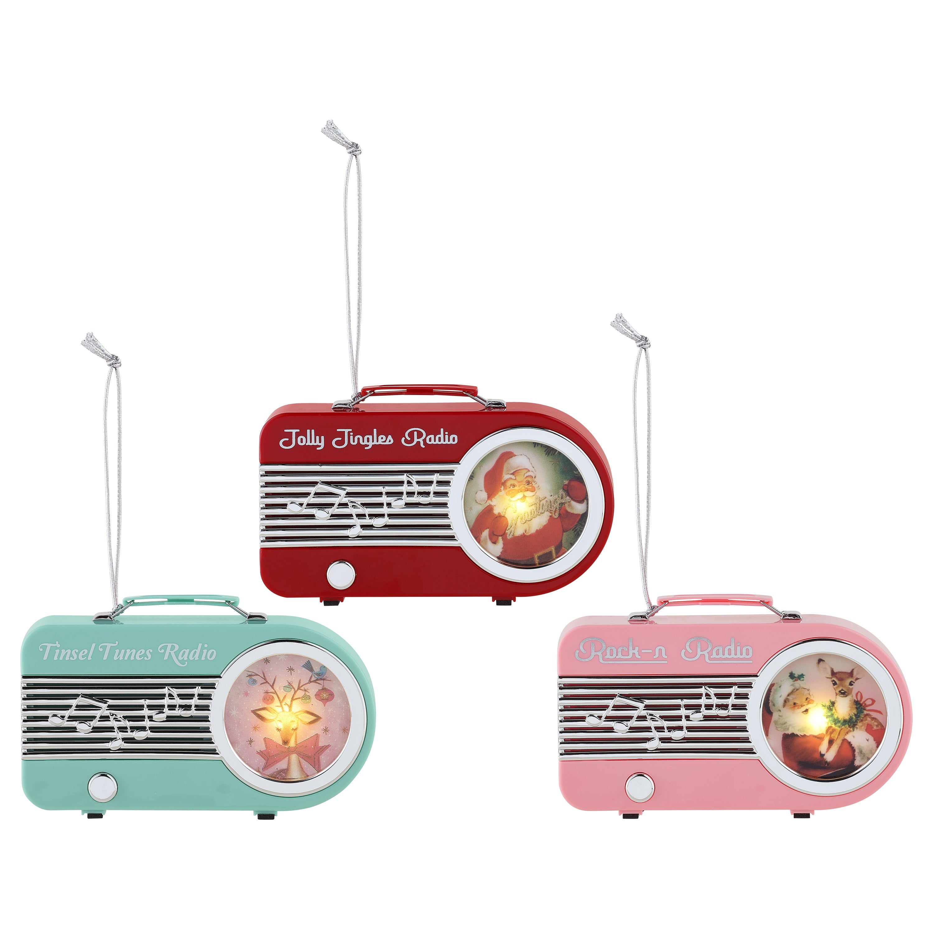Mini Radio Ornaments Assortment - Mr. Christmas