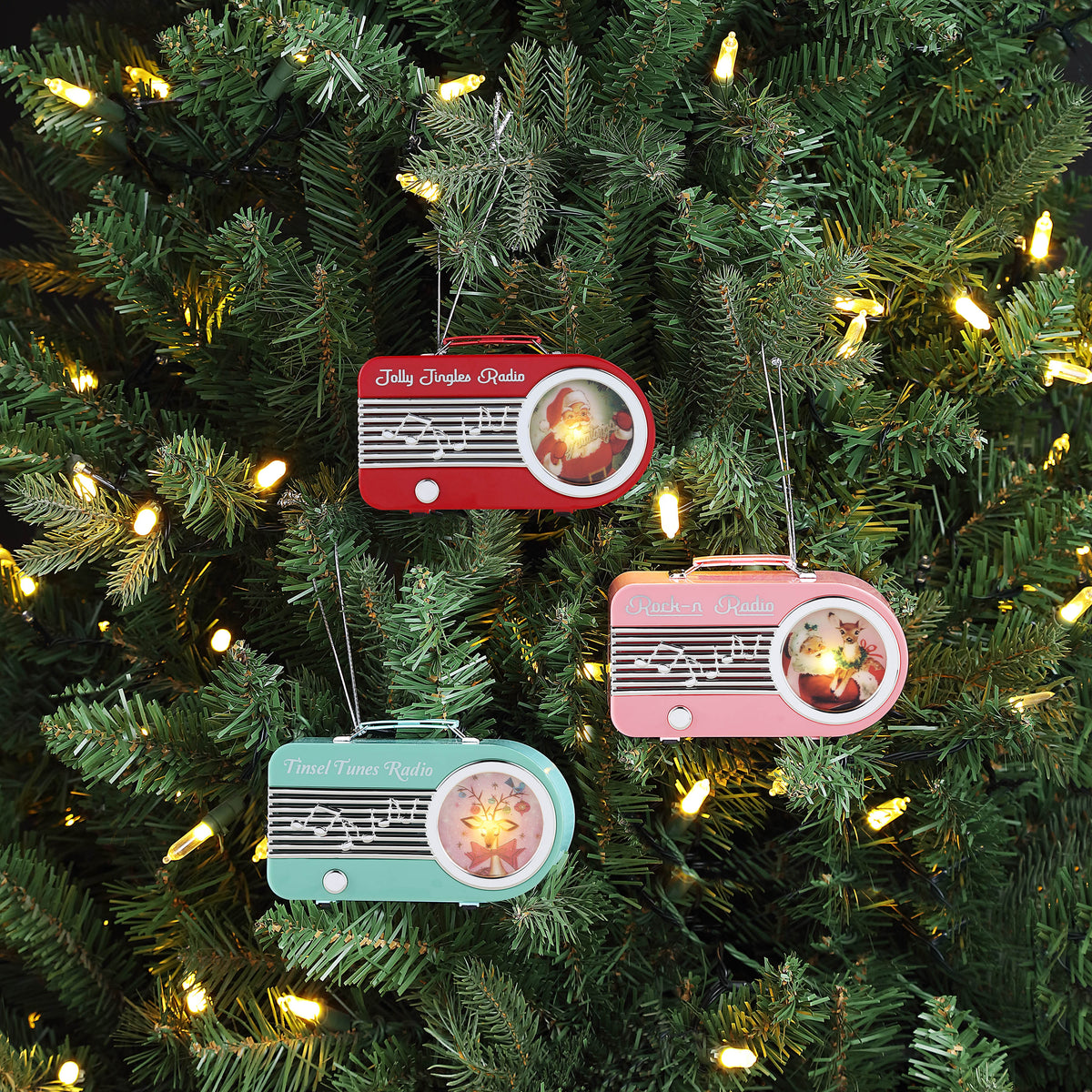 Mini Radio Ornaments Assortment - Mr. Christmas