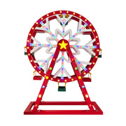 Main view of the Mr. Christmas Oversized Outdoor Animated Ferris Wheel with over 150 LED lights in festive colors