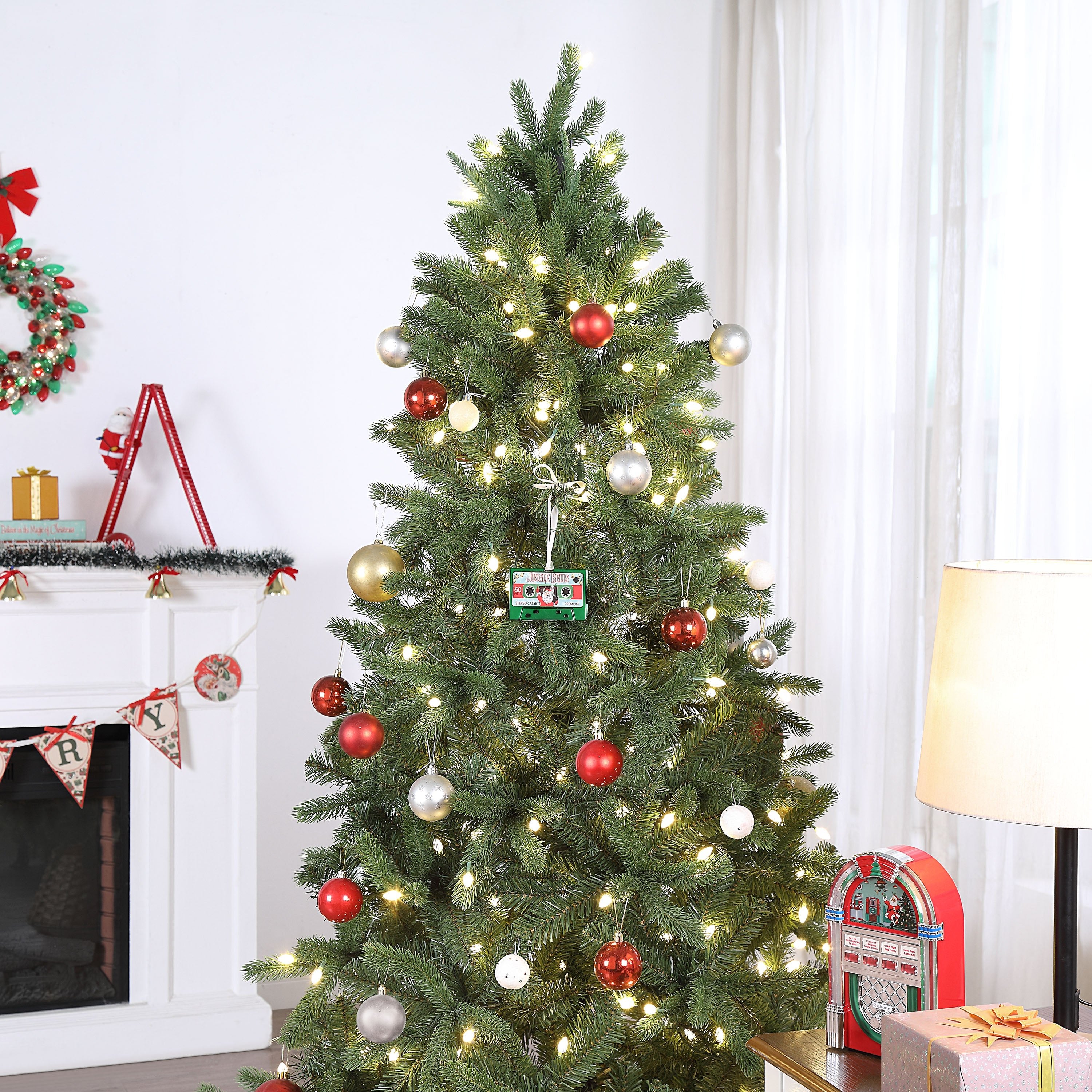 Musical Cassette Ornaments Set - Red & Green - Mr. Christmas