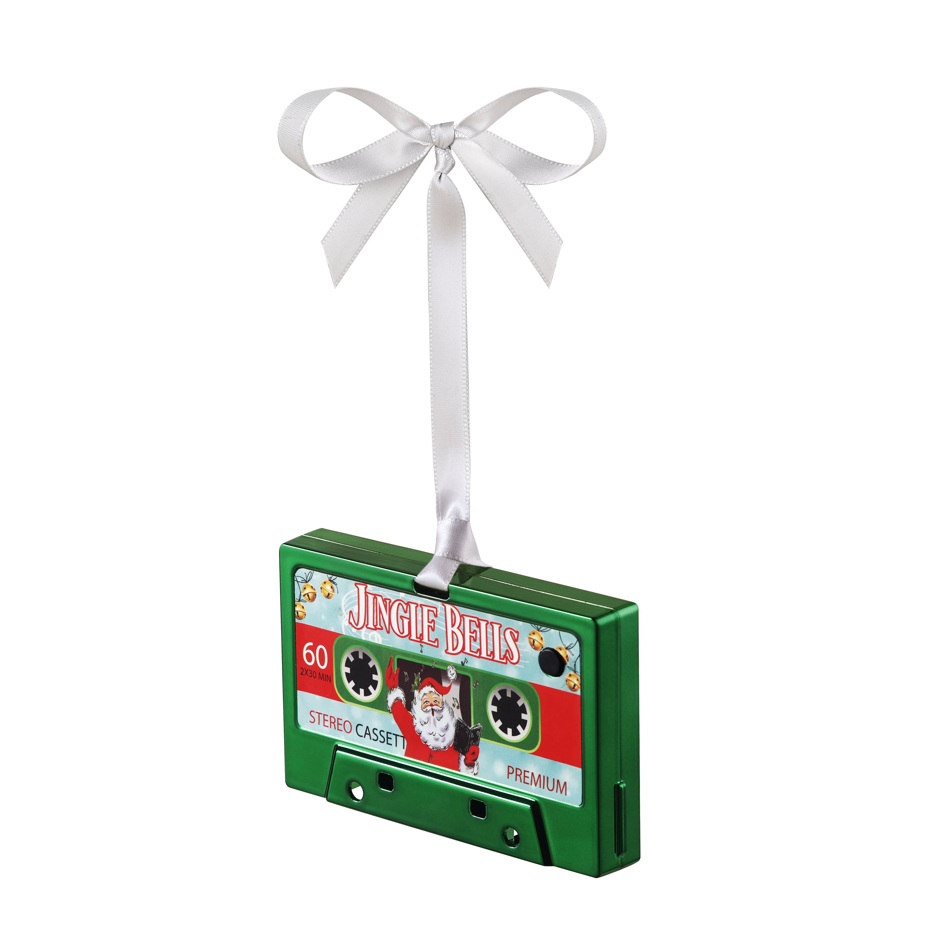 Musical Cassette Ornaments Set - Red & Green - Mr. Christmas