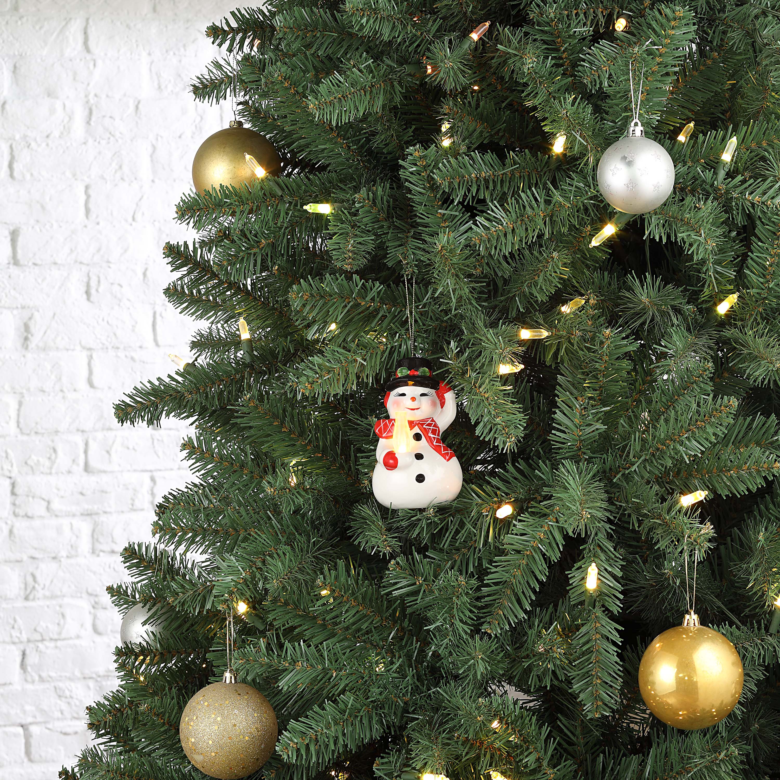 Nostalgic Ceramic Ornament - Snowman - Mr. Christmas