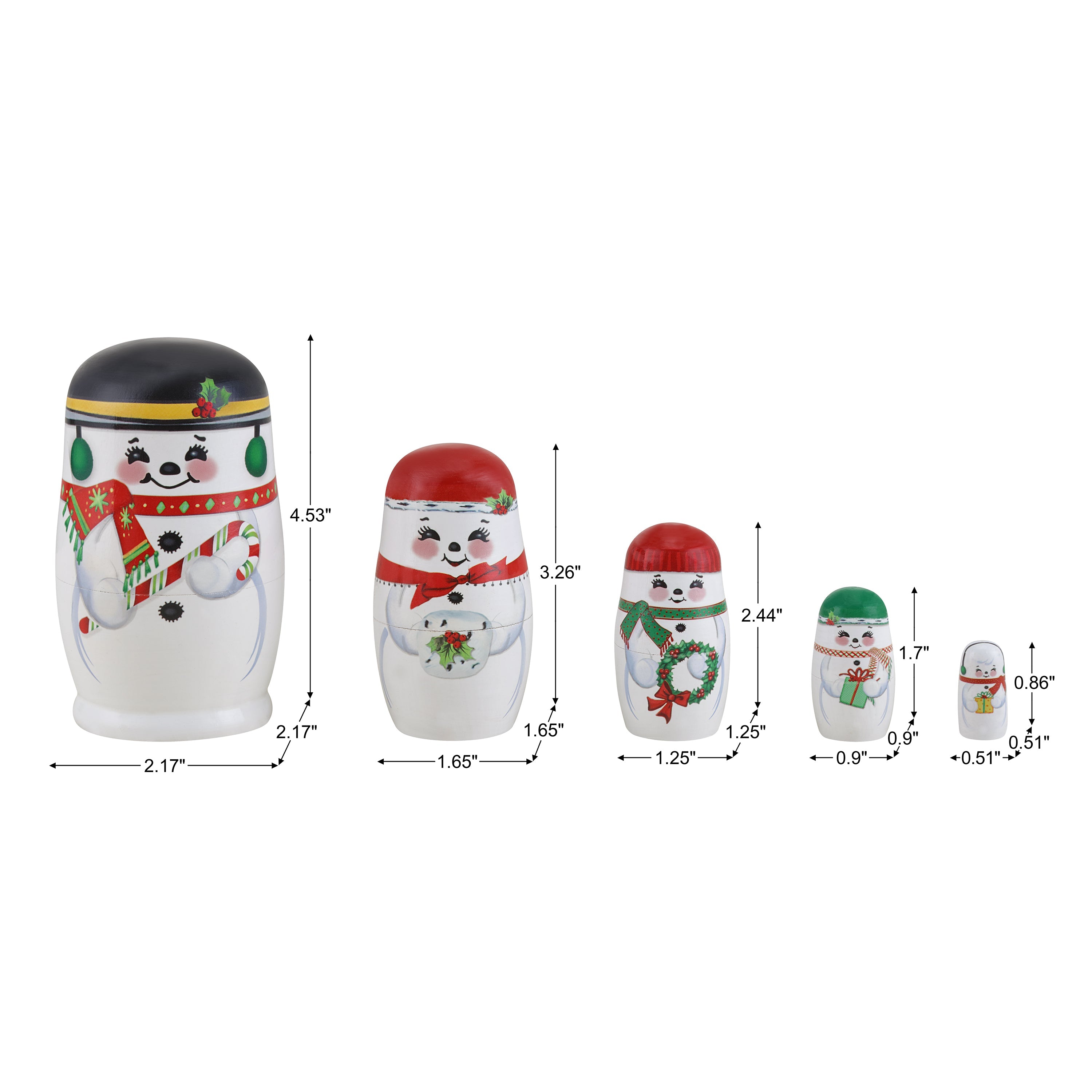 Nostalgic Nesting Figures - Snowman - Mr. Christmas