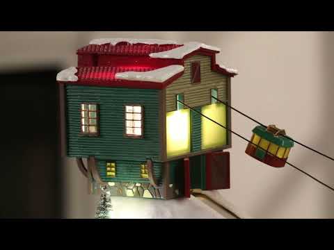 Load video: 18 in. Winter Wonderland Cable Cars