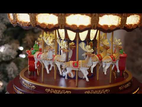 17" Deluxe Christmas Carousel