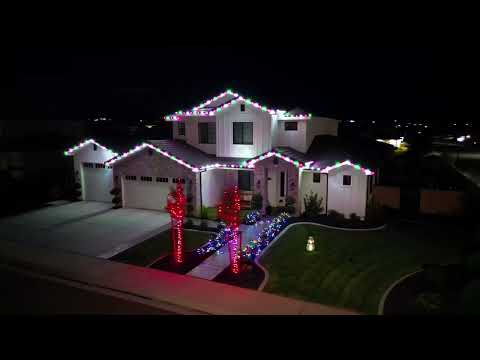 Load video: Mr. Christmas Outdoor Lights and Sounds Overview used with an Outdoor Christmas Light Display