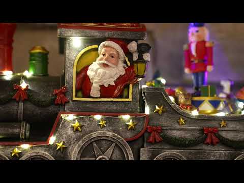 20" Animated Christmas Train Video