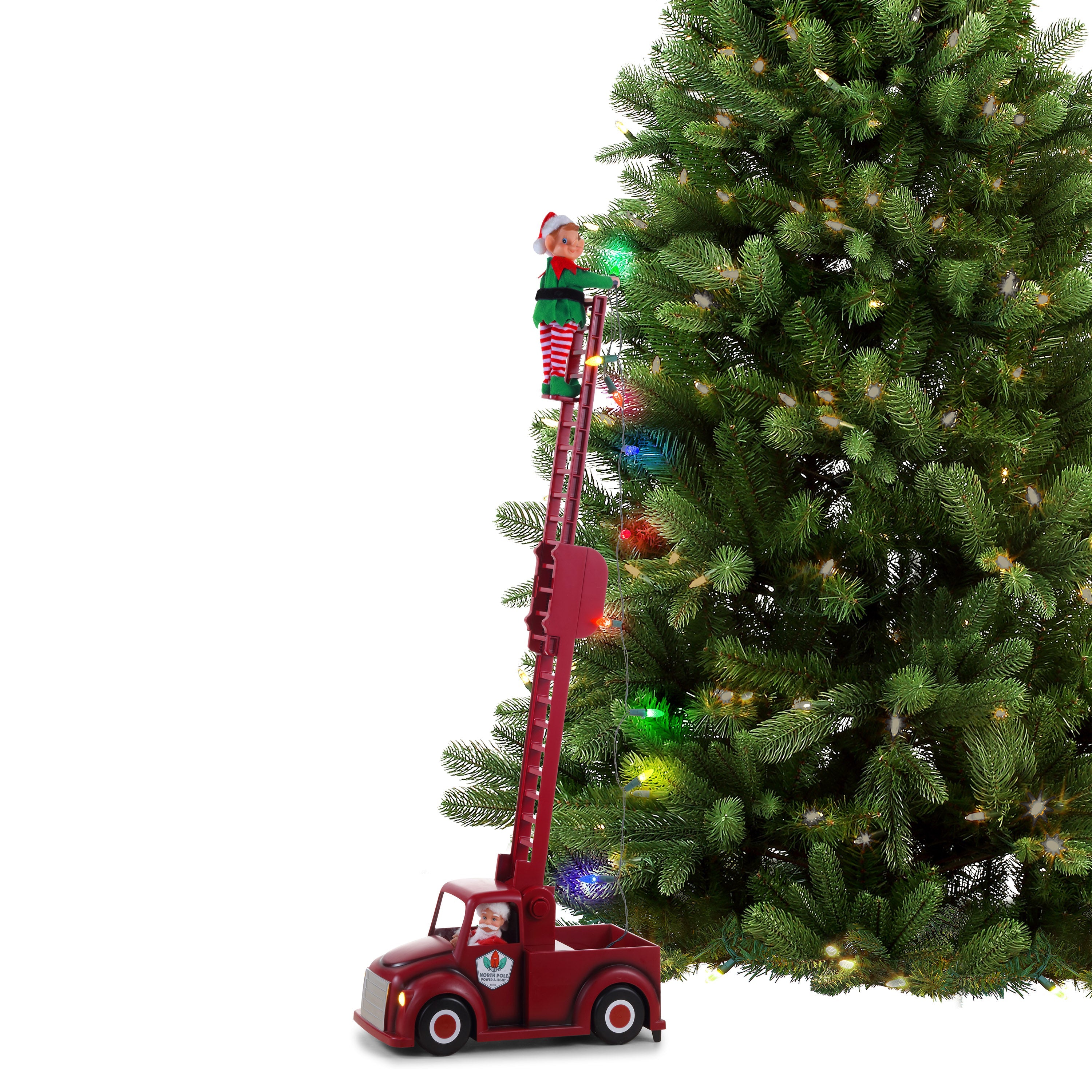 Santa's Utility Truck with Elf - Mr. Christmas